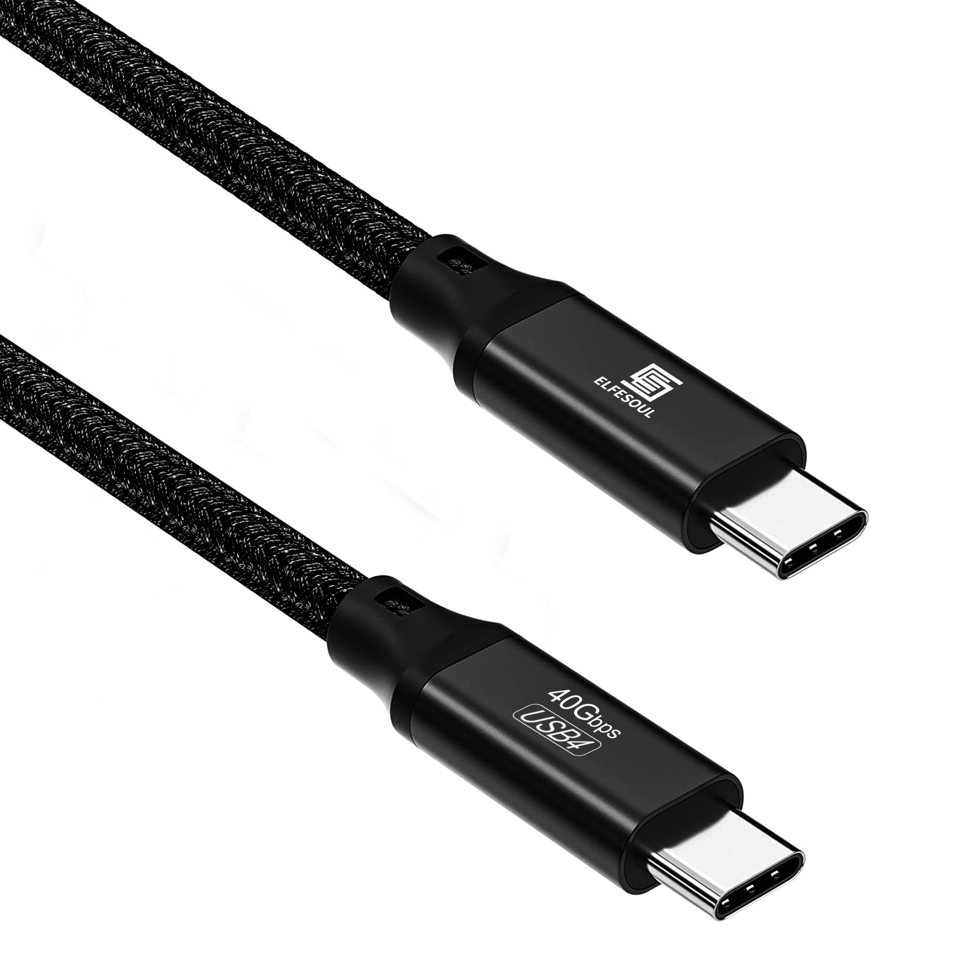 Elfesoul USB C to USB C Cable, 4.0 USBC Cable 5ft, 240W, 8K HD, 40 Gbps