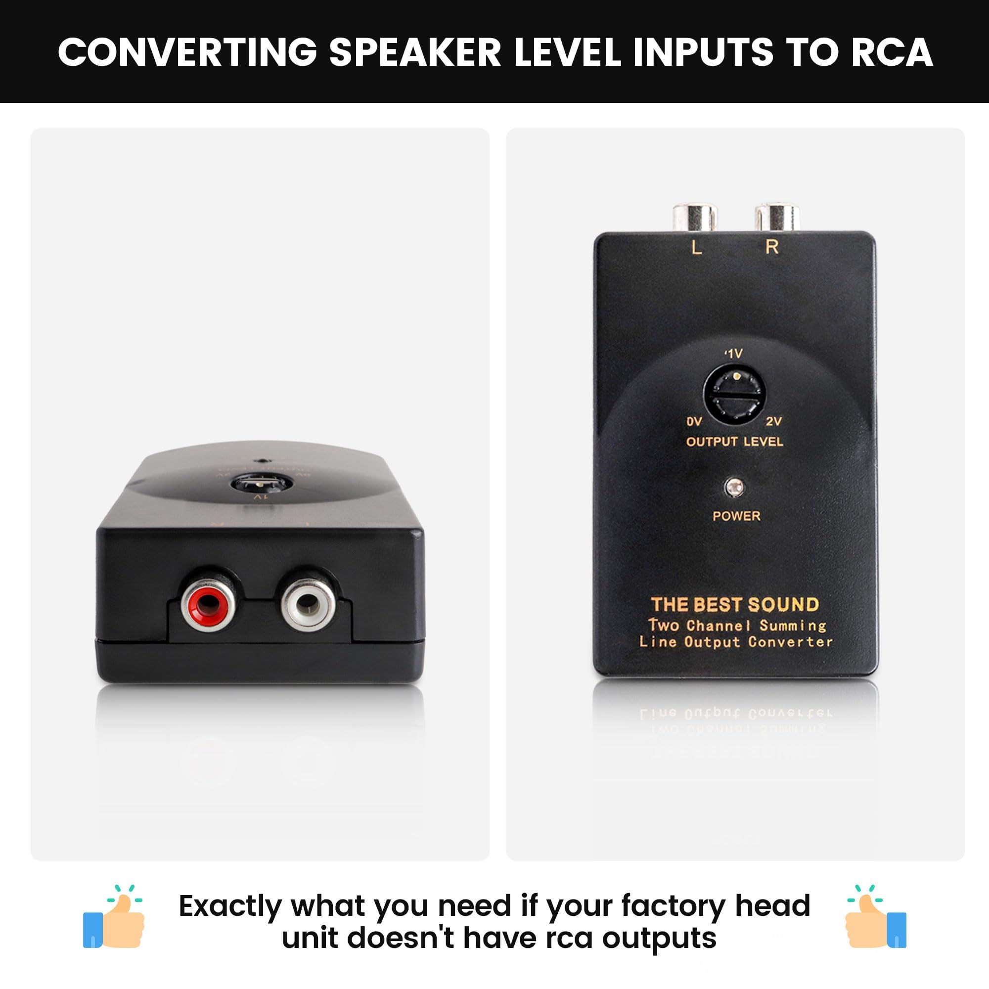 Nuith Add An Amplifier Subwoofer Adapter Fit For Select 2019 2021 Toyota Tacoma Corolla Tundra W/Remote Turn On Wire 2 Channel R