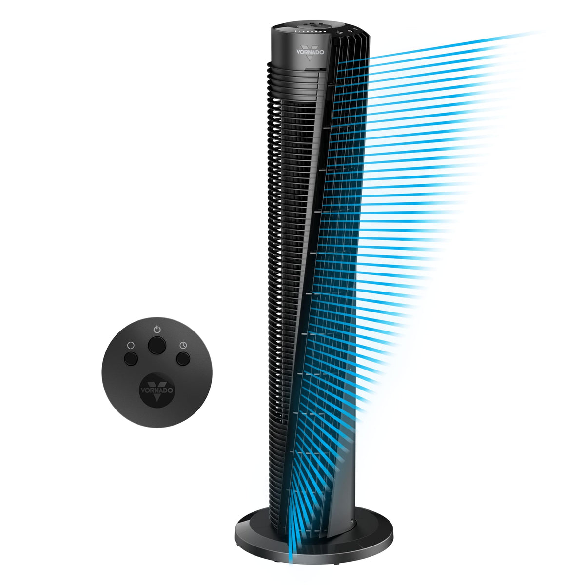 Vornado Osc84 41'' Whole Room Air Circulator Tower Fan With Remote Control, Black