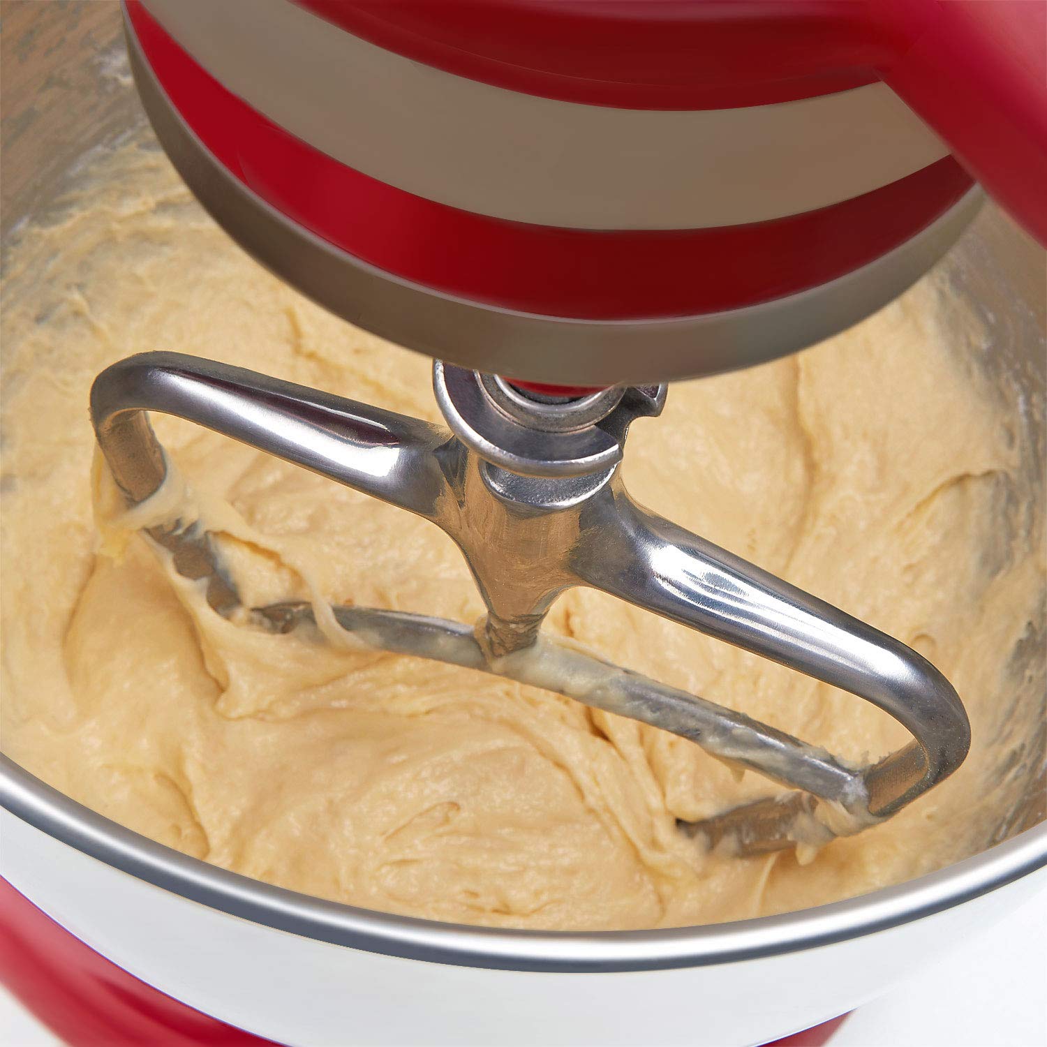 Stainless Steel Flex Edge Beater For Kitchenaid Mixer, Fits Tilt Head Stand Mixer Bowls For 4.5 5 Quart Bowls, Kitchenaid Paddle