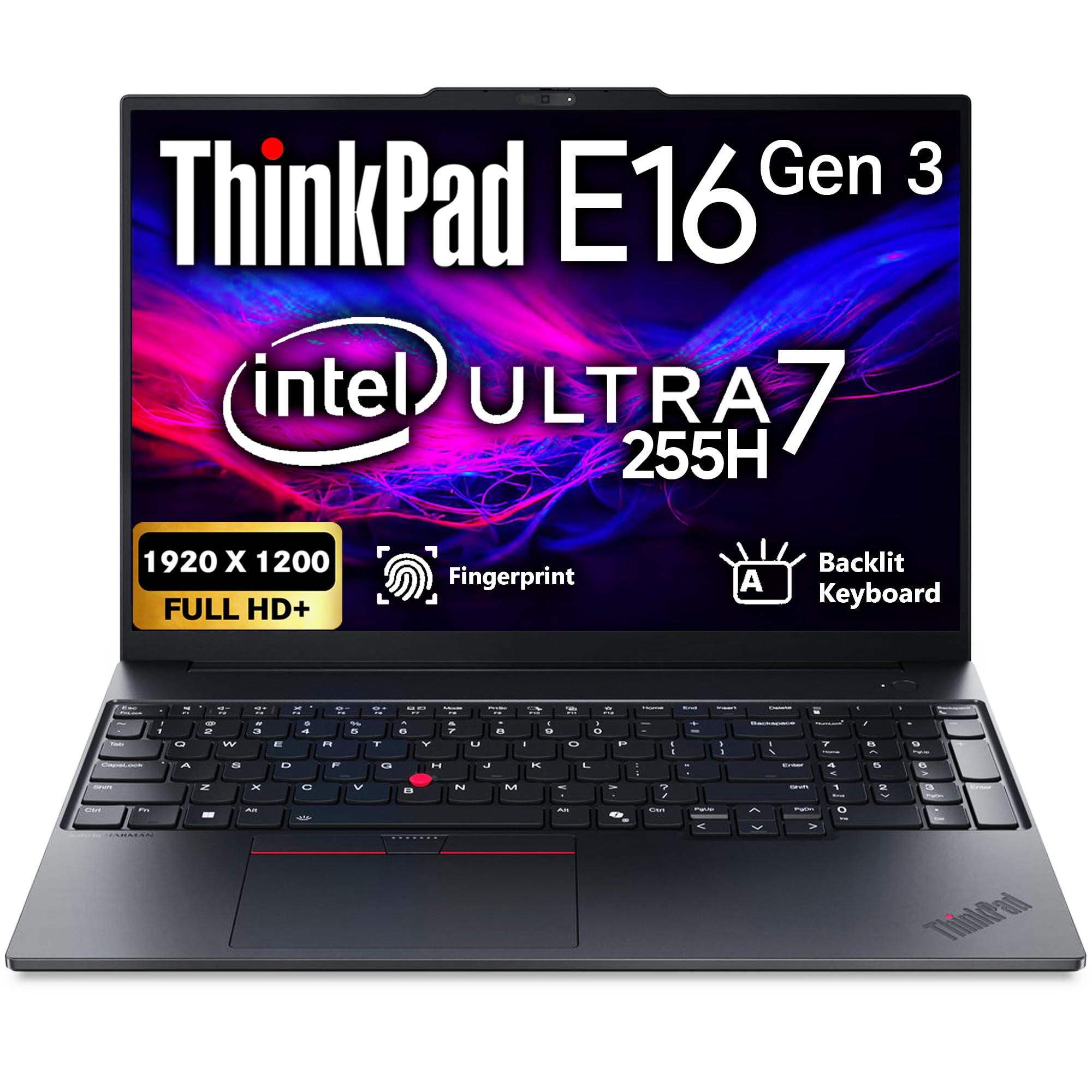 Oemgenuine Lenovo ThinkPad E16 Gen 3, 16 FHD+ IPS Display, Intel Ultra 7 255H, 64GB DDR5, 2TB SSD NVMe, Fingerprint, Backlit Ke