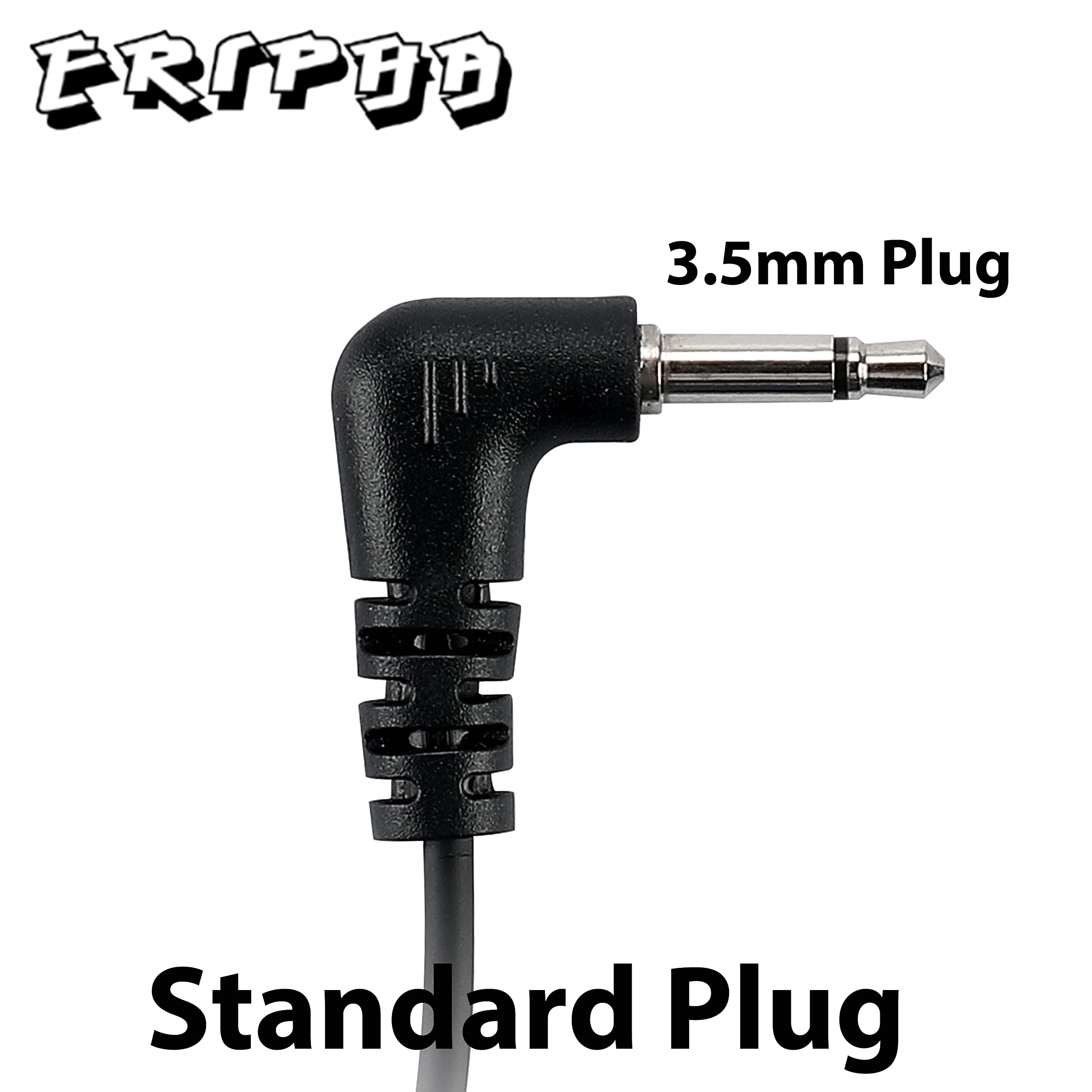 Eripha Police Earpiece 3.5Mm /1 Pin Listen Only Acoustic Tube Earbud Headset For Remote Speaker Mic Motorola Kenwood 2 Way Radio