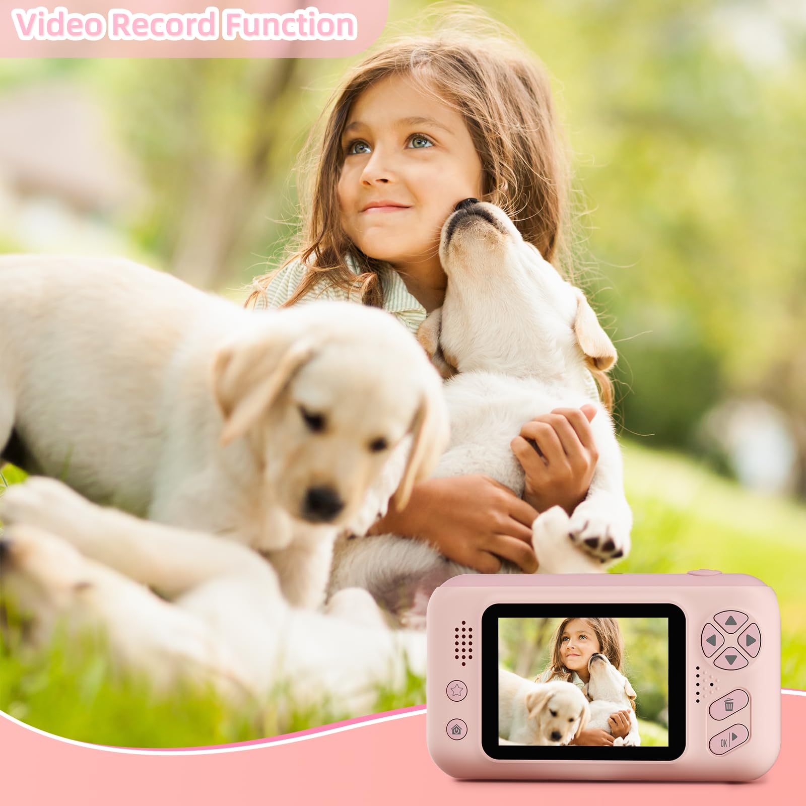 Makolle Kids Camera Girls Toys Age 3 8 Children Digital Video Camcorder Camera With 32Gb Sd Card Chritmas Birthday Festival Gift