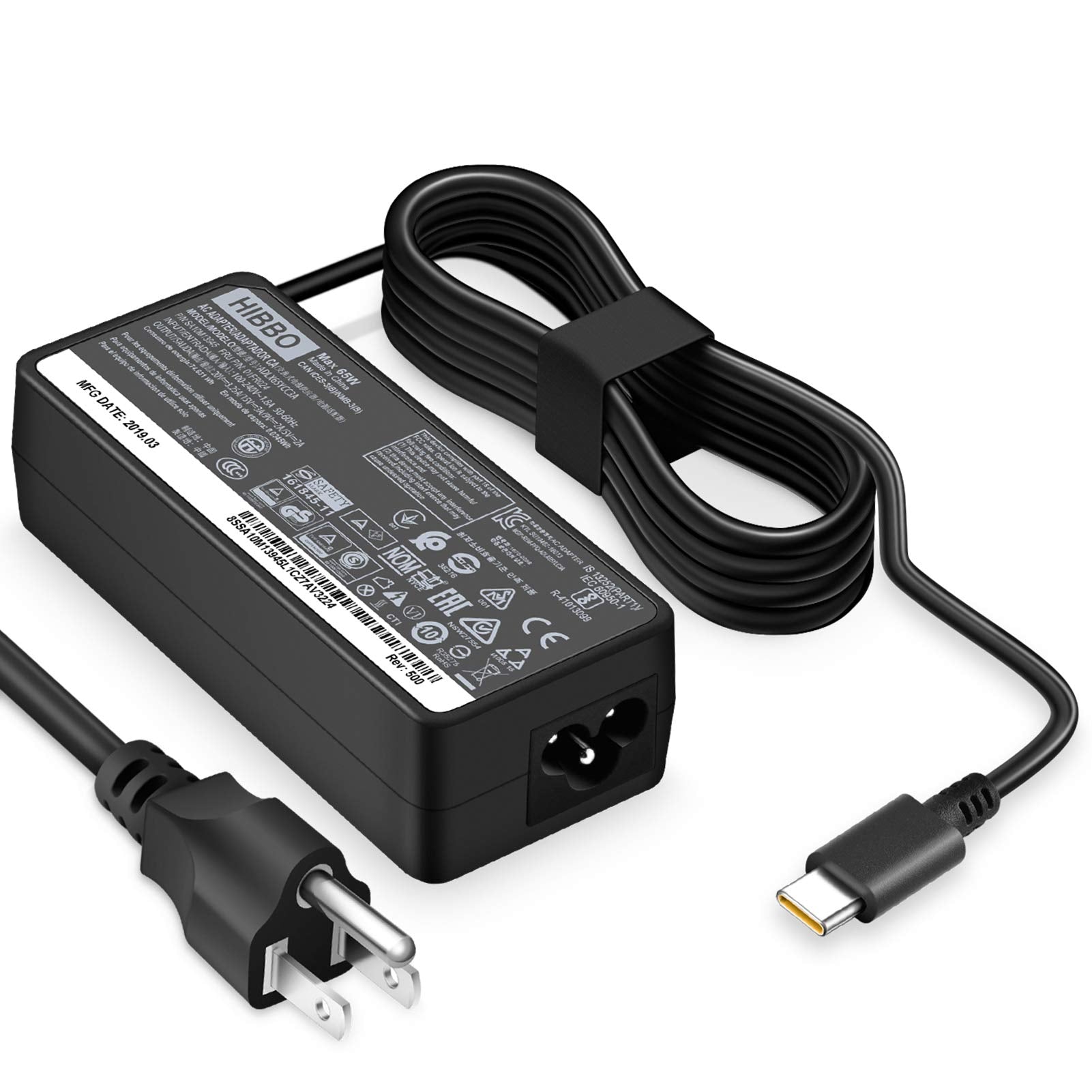 Charger For Lenovo Laptop Computer 65W 45W Usb C Fast Power Adapter