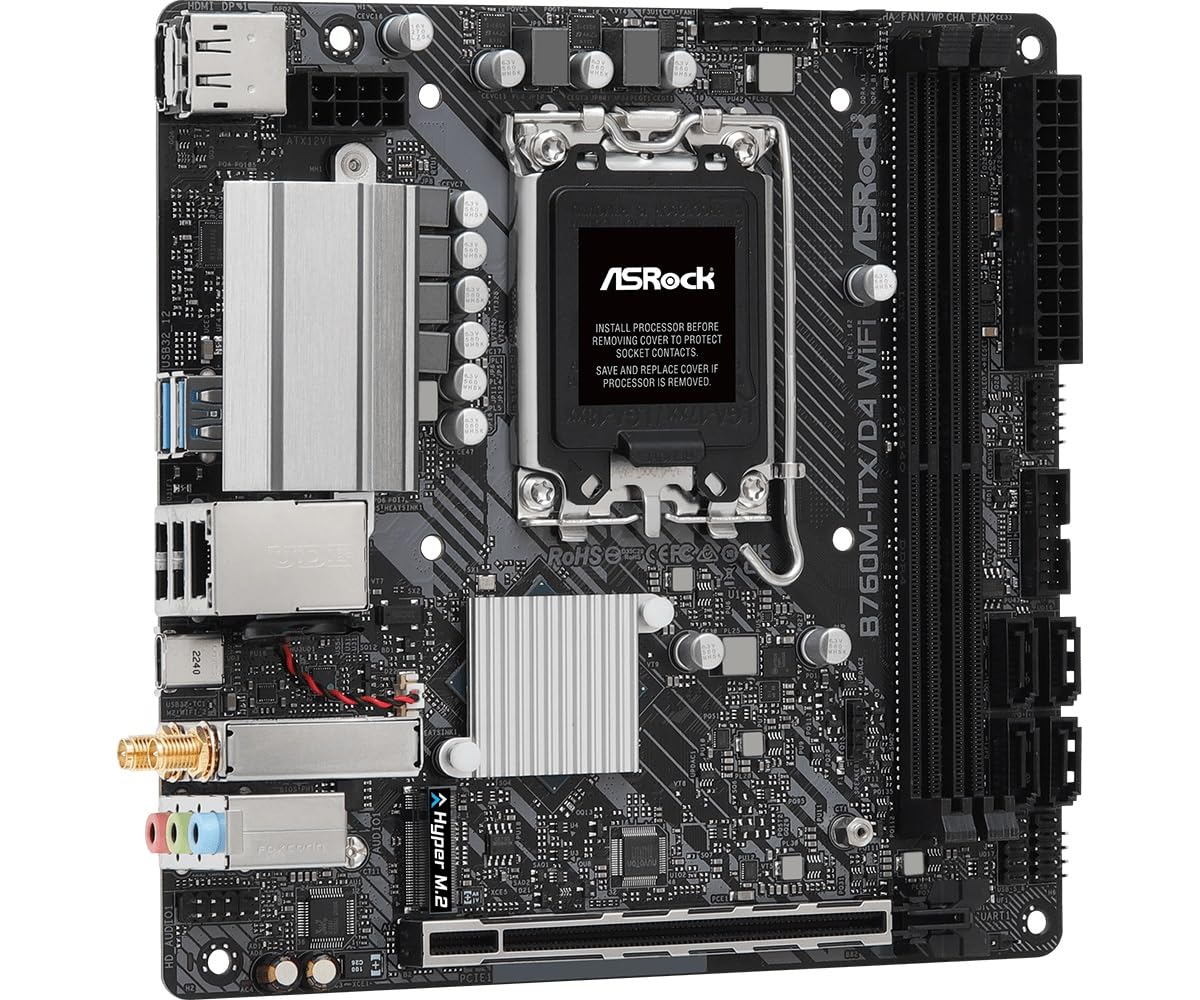 Asrock B760M-Itx/D4 Wifi Supports 13Th Gen & 12Th Gen Intel Core Processors (Lga1700)