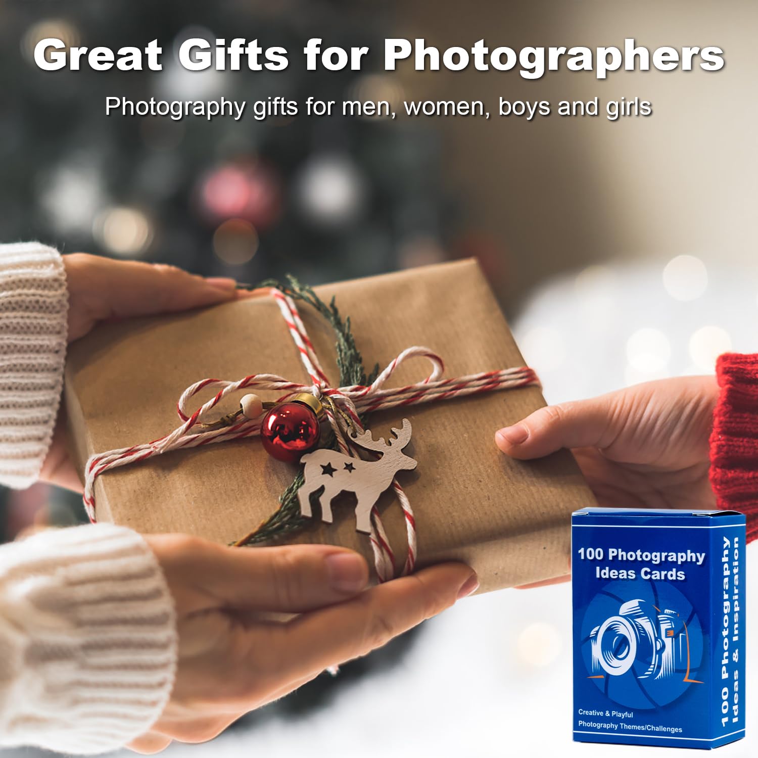 100 Photography Idea Cards   Photography Accessories For Photographers, Photography Gift For Women Men, Camera Accessories Photo