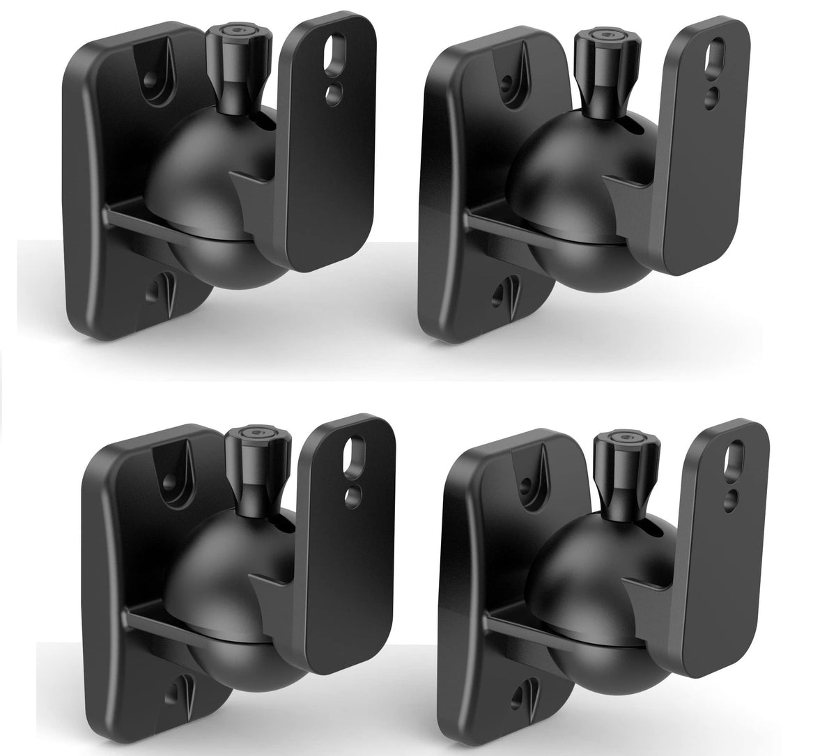 Homemount Speaker Wall Mount Brackets   Surround Speaker Wall Mounts Kit, Bookshelf Speaker Wall Screws Mounts, Hold Up To 8 Lbs