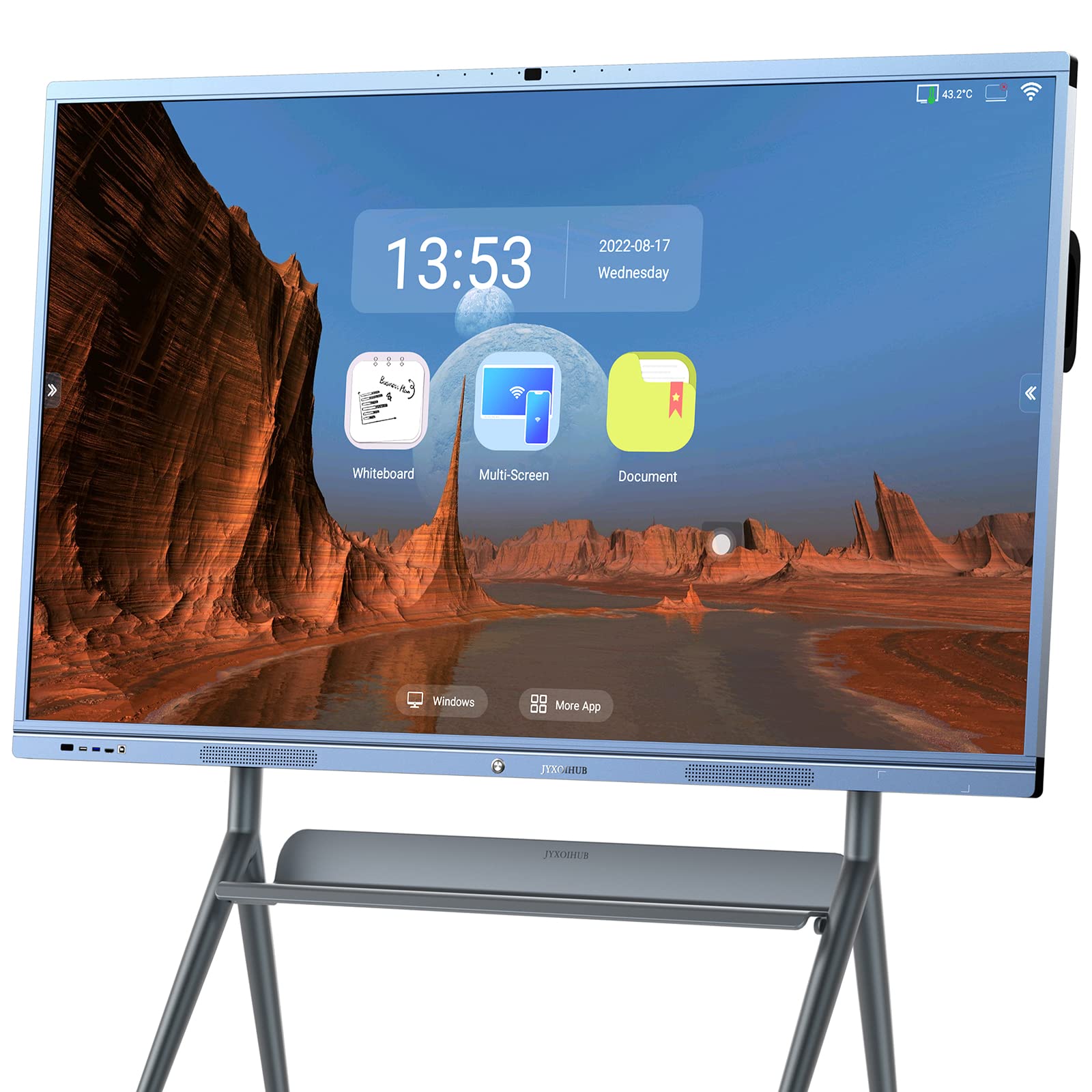 Jyxoihub Smart Board, 65 Inch All In One Interactive Whiteboard With 4K Uhd Touch Screen Flat Panel, Digital Electronic Whiteboa