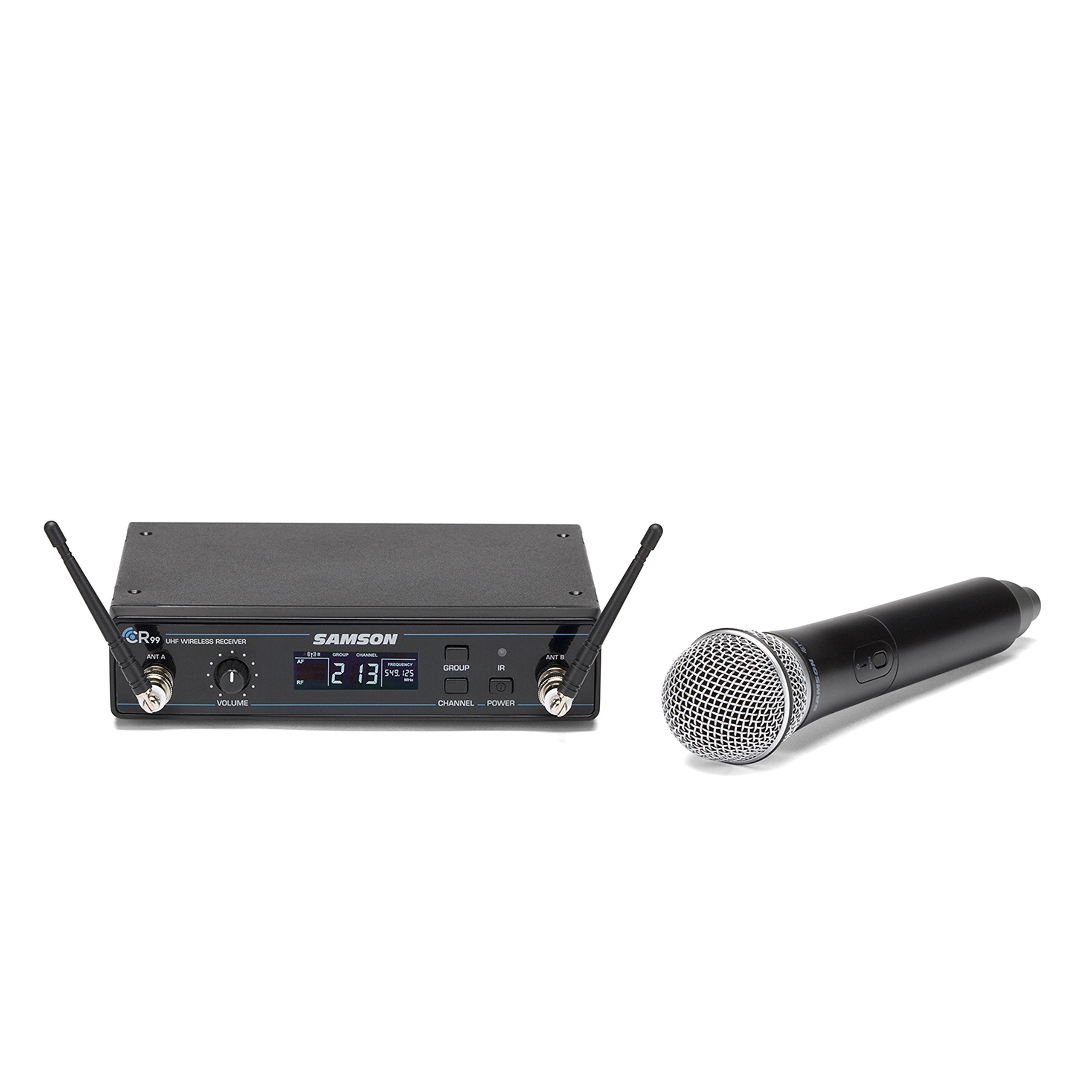 Samson Concert 99 Handheld Wireless System with Q8 Dynamic Microphone, D Band