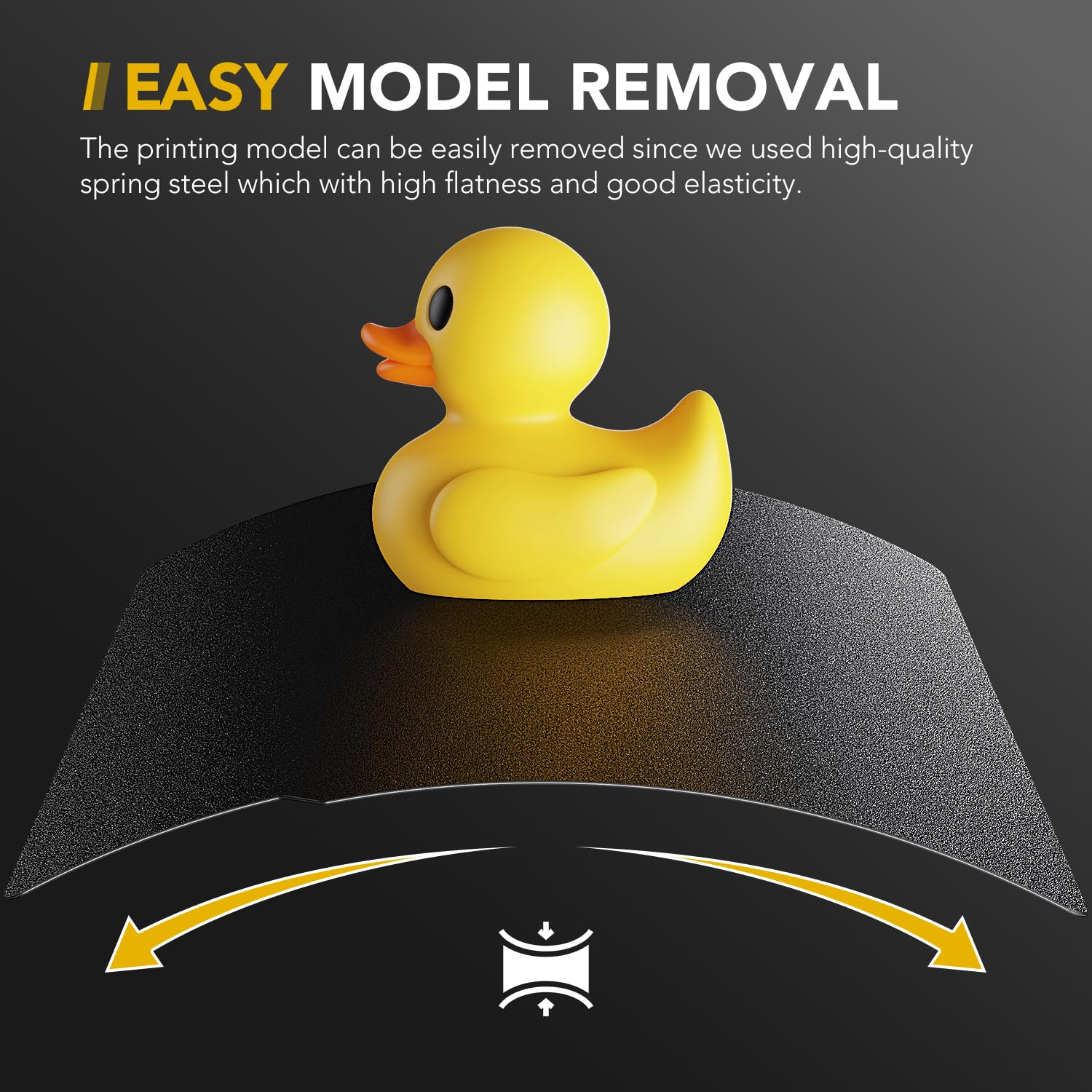 Vokelater 3D Printer Build Plate Black Pei Sheet For Bambu Lab X1/X1C/X1E/P1P/P1S/A1, Dual Texture 257X257Mm, Flexible Spring St