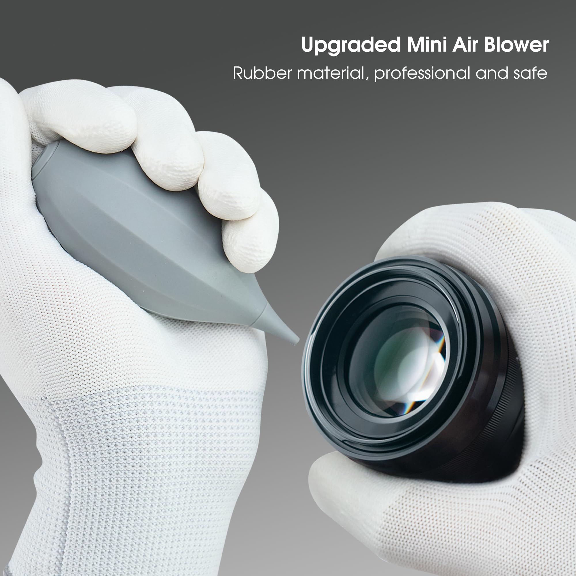 Vsgo 4 In 1 Camera Cleaning Kit With Lens Cleaning Air Blower Lens Brush Pen Microfiber Cleaning Cloths Compatible For Canon, Ni