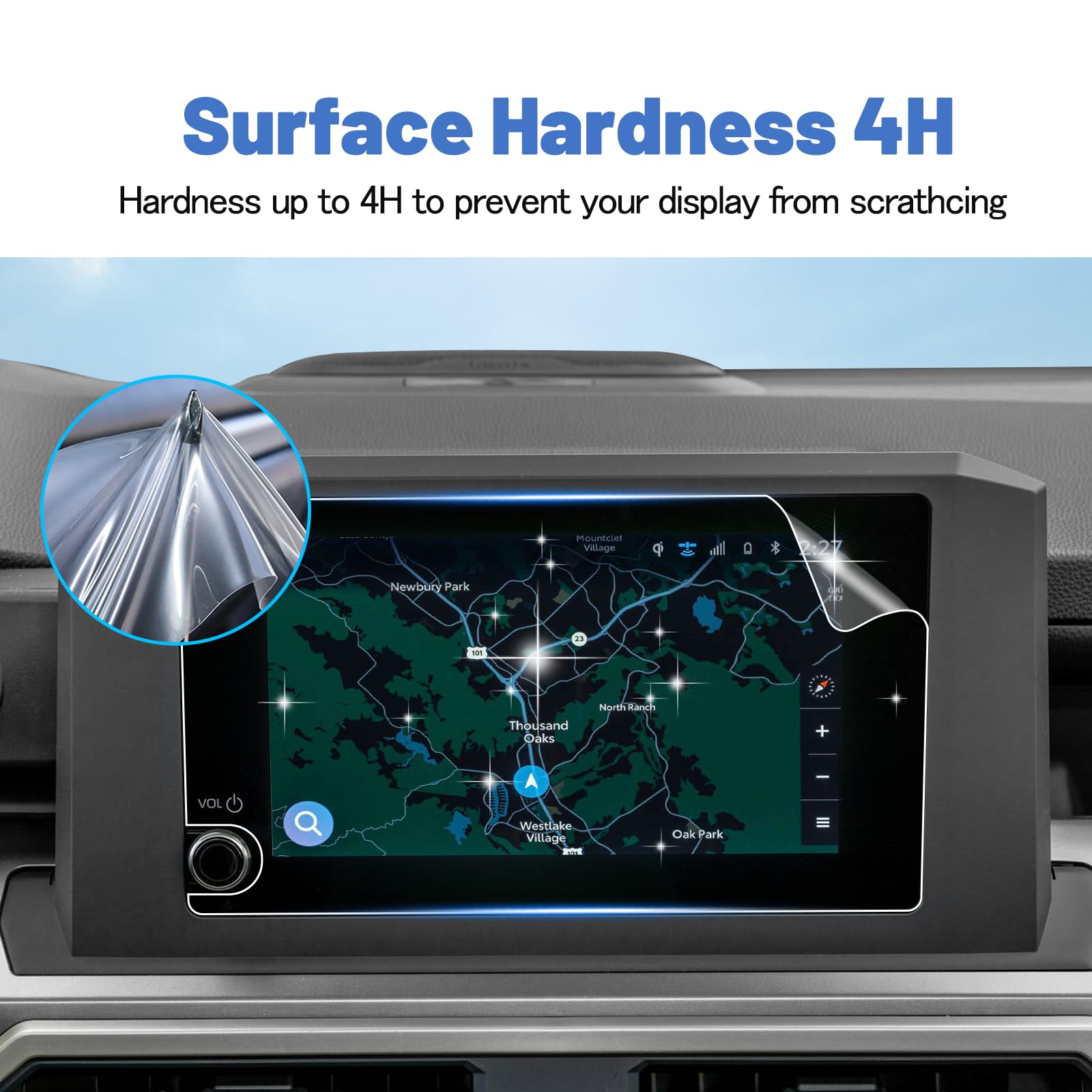 Shaohao For 2024 Toyota Tacoma Screen Protector Compatible With Toyota Tacoma Accessories 2024 Tacoma Sr/Sr5/Trd Prerunner/Trd Sport/Trd Off Road 8 In Audio Touchscreen Hd Clear Screen Protector 2Pcs