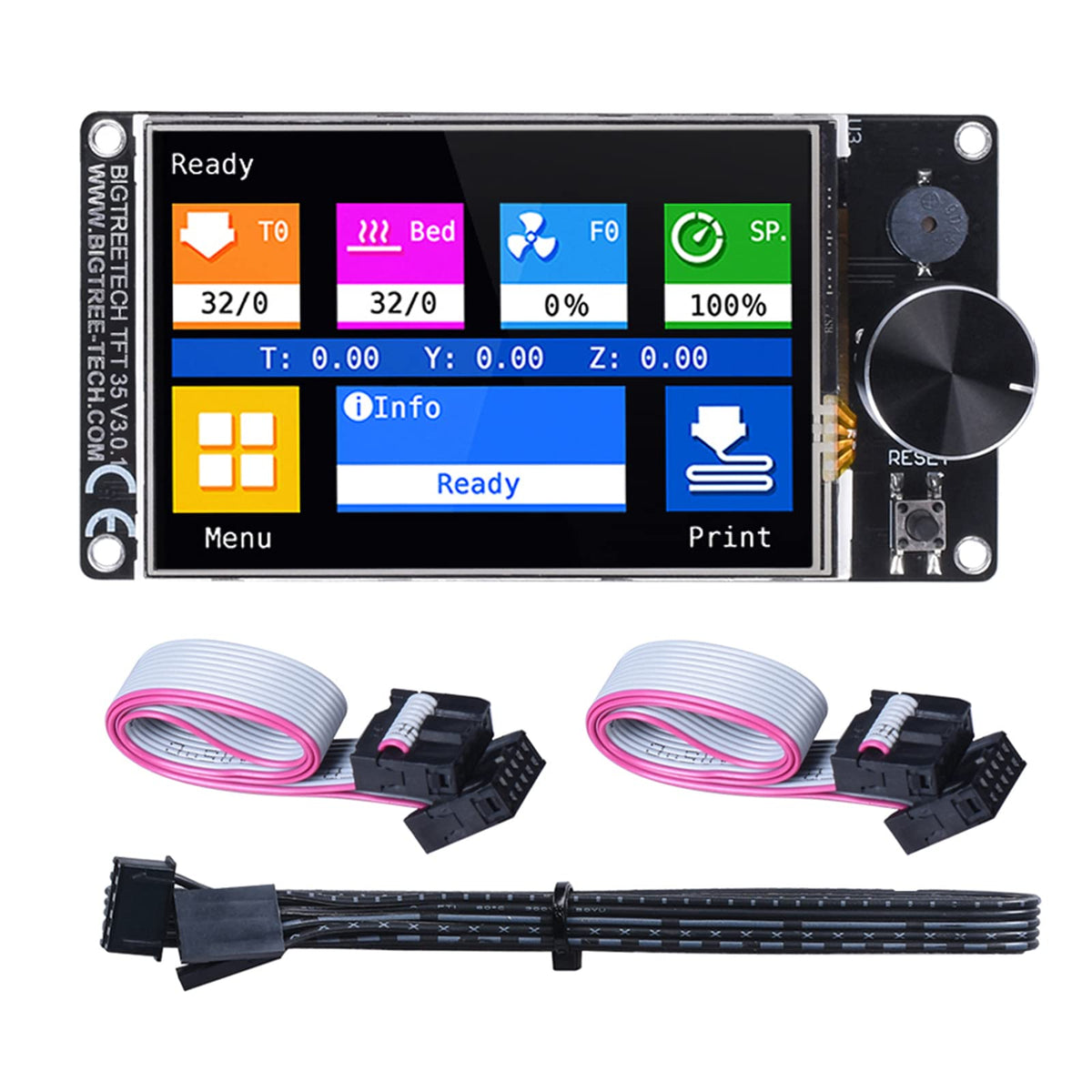 Bigtreetech Tft35 V3.0.1 Touch Screen Display With Two Working Modes Smart Controller Panel Compatible With Lcd12864 Wifi For Sk