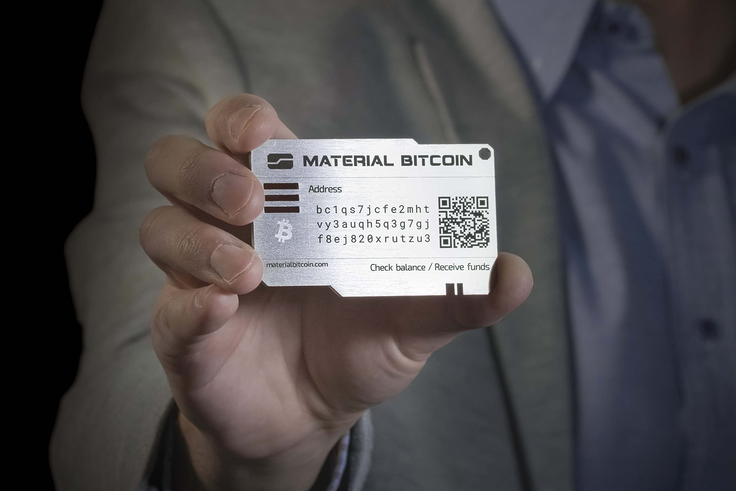 Material Bitcoin Standard | The Only Ready To Use Bitcoin Wallet | Physical Bitcoin Wallet | Unhackable | Crypto Cold Storage