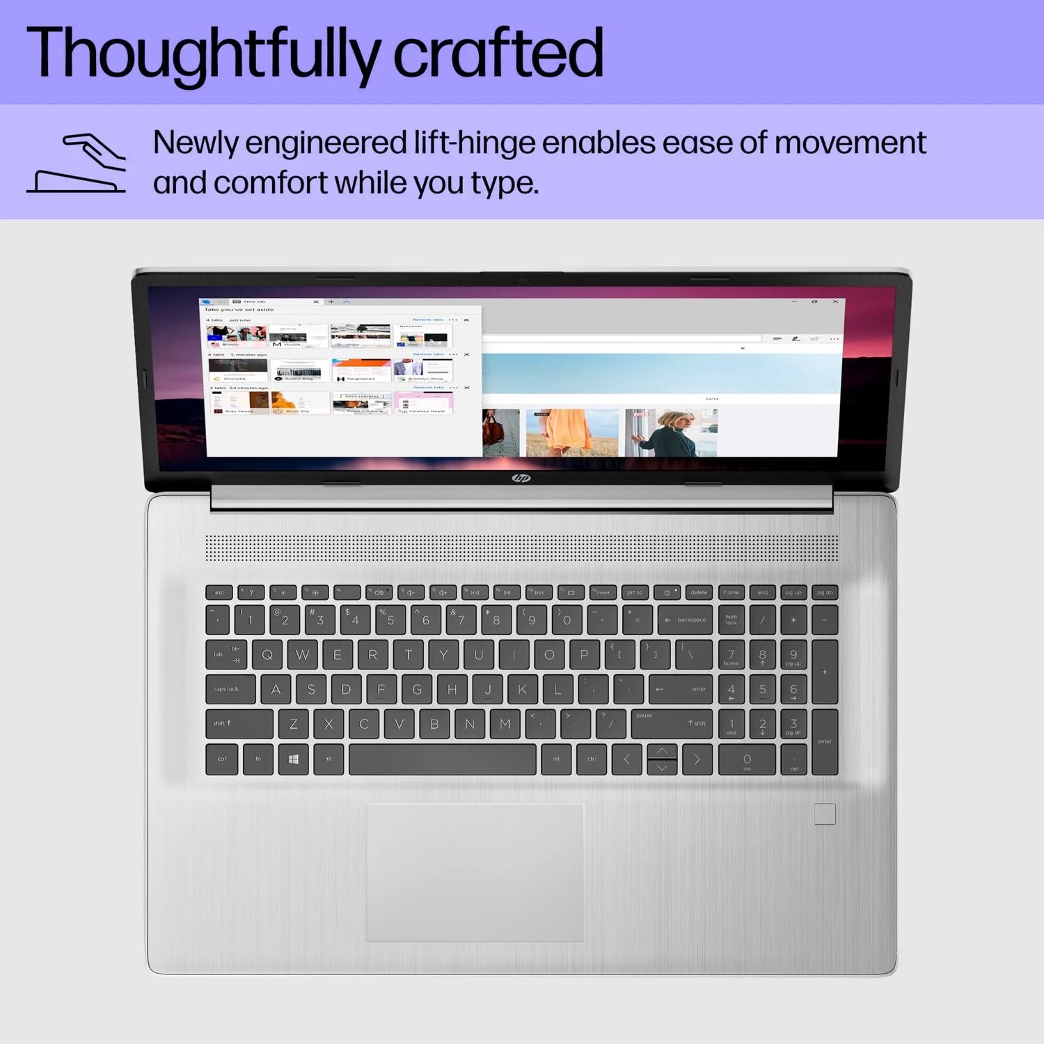 Hp Essential Laptop, 17.3    Fhd Screen, Intel Core I3 N305, 32Gb Ram, 2Tb Ssd, Webcam, Hdmi, Fingerprint Reader, Wi Fi 6, Bluet