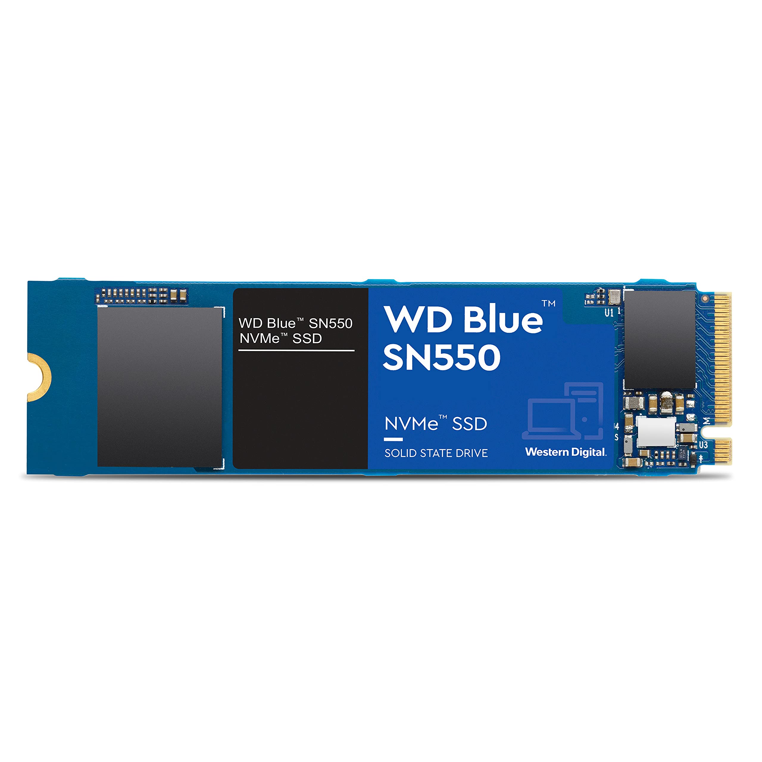 Western Digital 2Tb Wd Blue Sn550 Nvme Internal Ssd   Gen3 X4 Pcie 8Gb/S, M.2 2280, 3D Nand, Up To 2,600 Mb/S   Wds200T2B0C