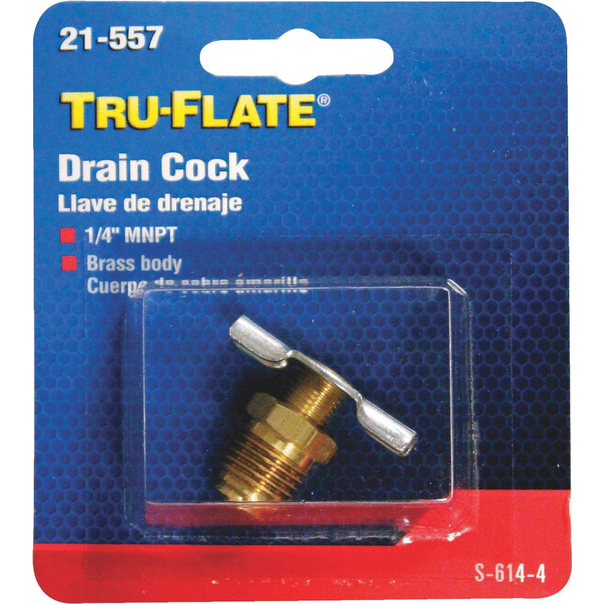 Tru-Flate Drain Cocks 1/4 Npt Brass