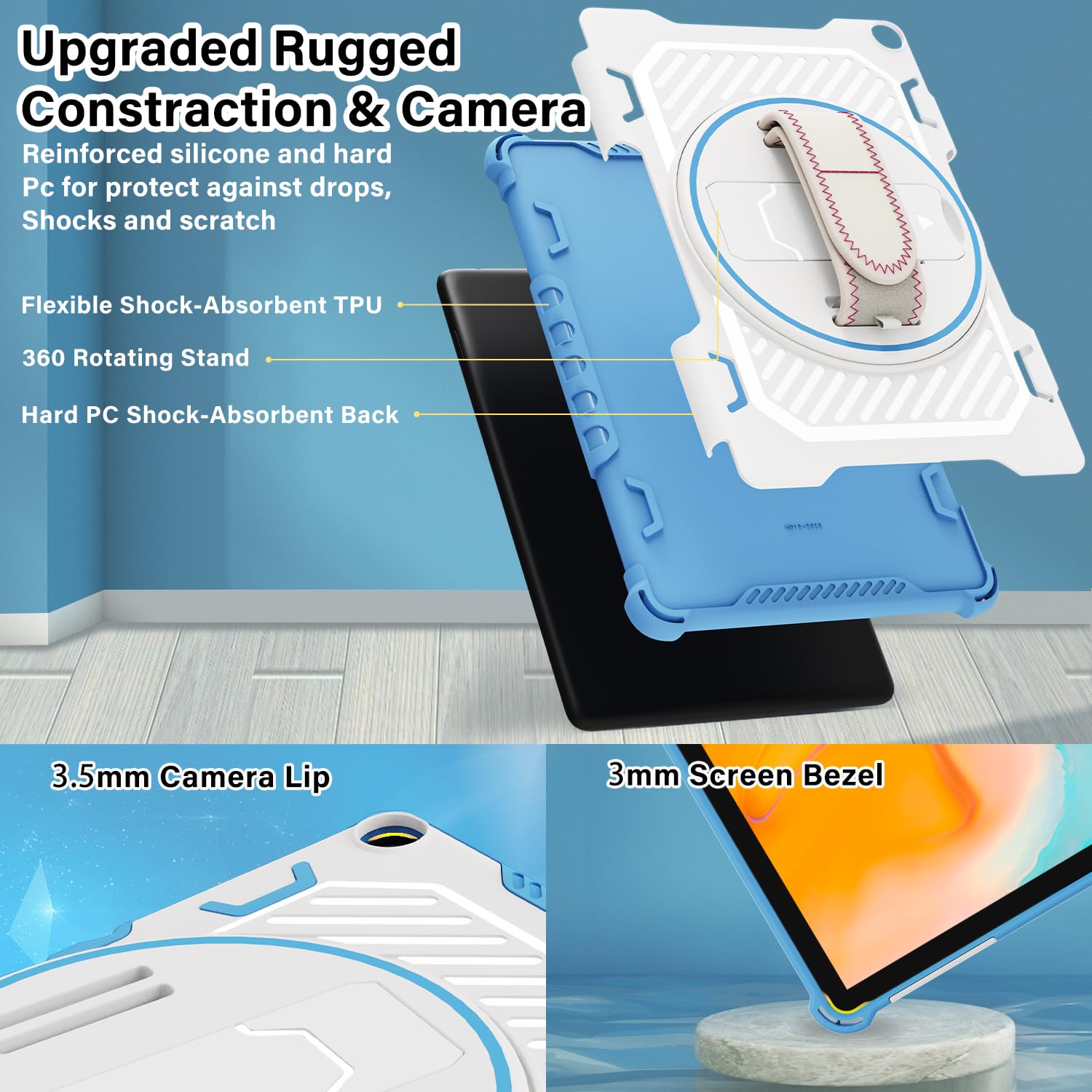 Tasskto For(2023 Release Tabletflre 10 Inch Case 13Thgeneration, Also For 10In Sony Nokia