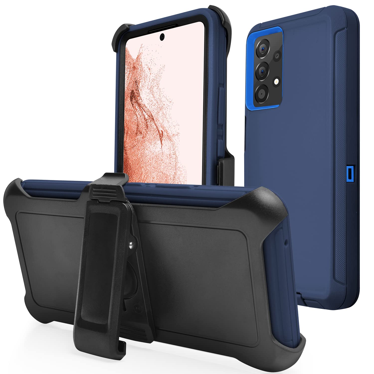 Galaxy A33(2022) Belt Clip Holster Case,[Military Grade Drop Protection] Protective Rugged Heavy Duty Case, Water Resistance Sho