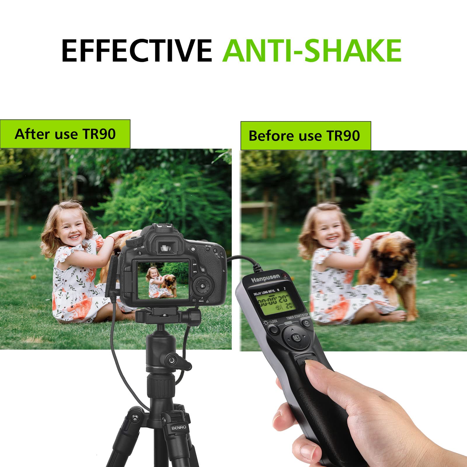 Hanpusen Camera Timer Remote Shutter Release Intervalometer For Sony Ilce 1, 9, 9M2, 7, 7M2, 7M3, 7M3K, 7R, 7Rm2, 7Rm3, 7Rm4, 7S