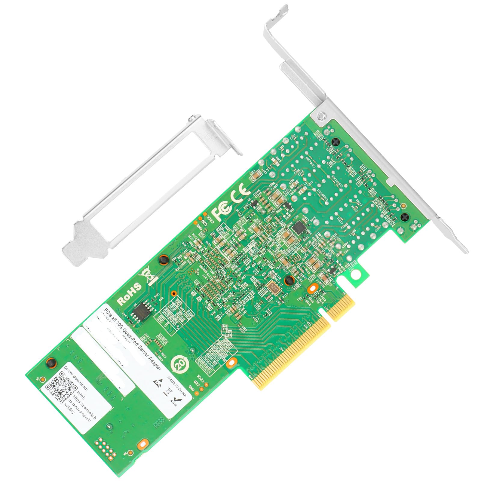 Vogzone For Intel X710 T4L 10Gb Quad Rj45 Ports Ethernet Lan Adapter With Intel X710Tm4 Chip, Pci Express V3.0(8.0Gt/S) X8 Nic S