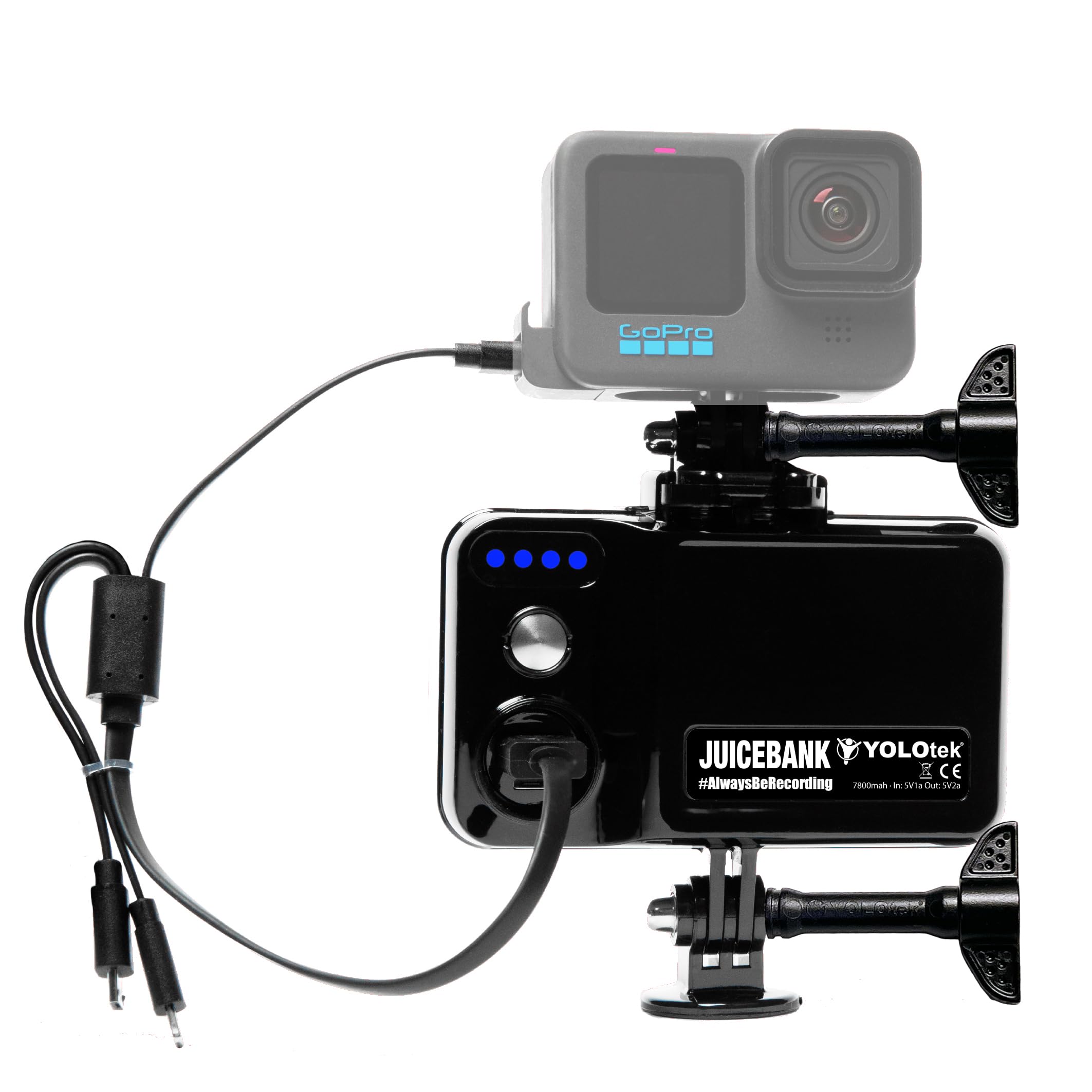 Yolotek Juicebank 7800Mah   Veteran Owned   Extended Battery For Gopro Hero 12 11 10 9 8 7 6 5, Dji, Mevo   Gopro Accessories Ex