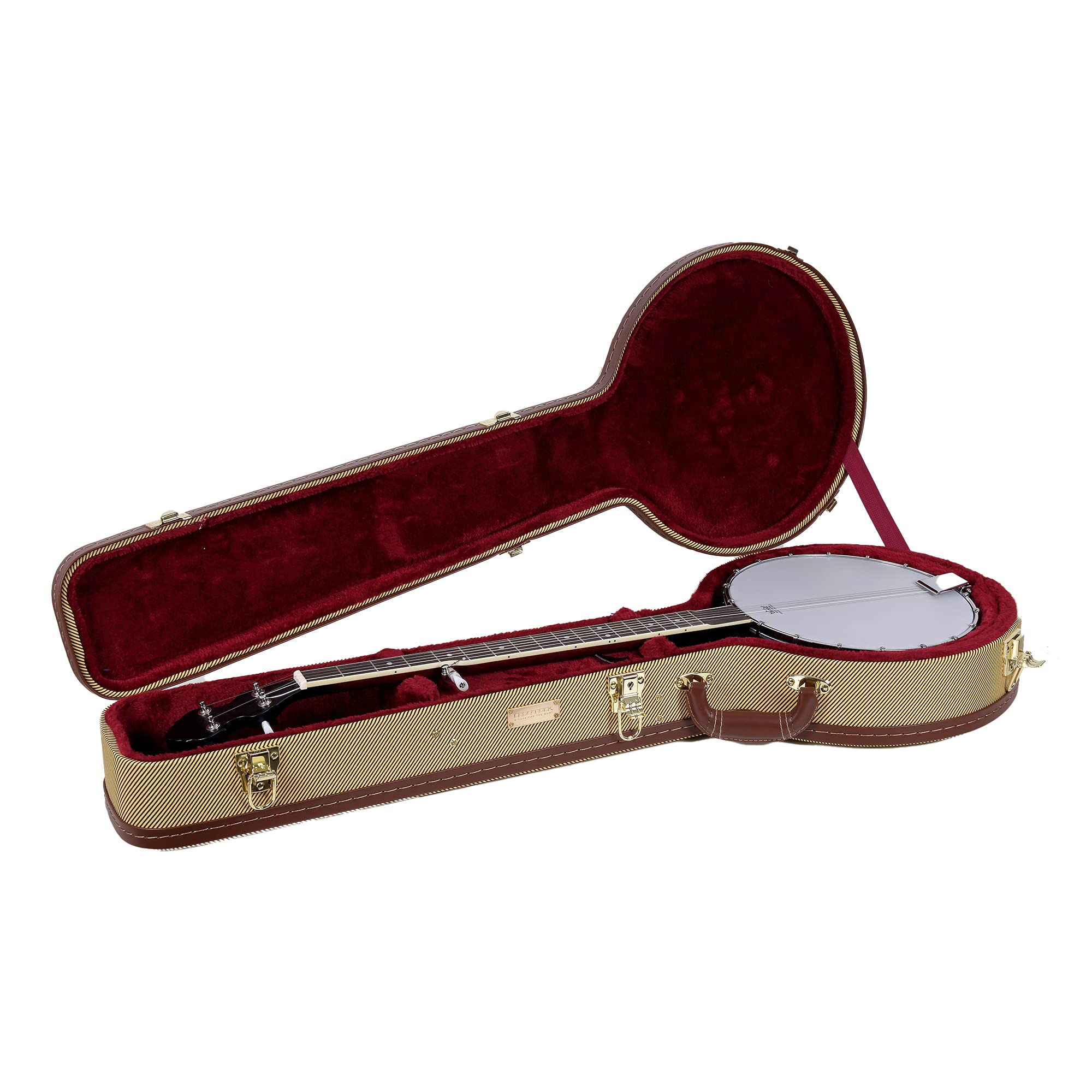 Crossrock Wood Case For 12.5'' Openback Banjos Vinyl Tweed (Crw620Objtw)