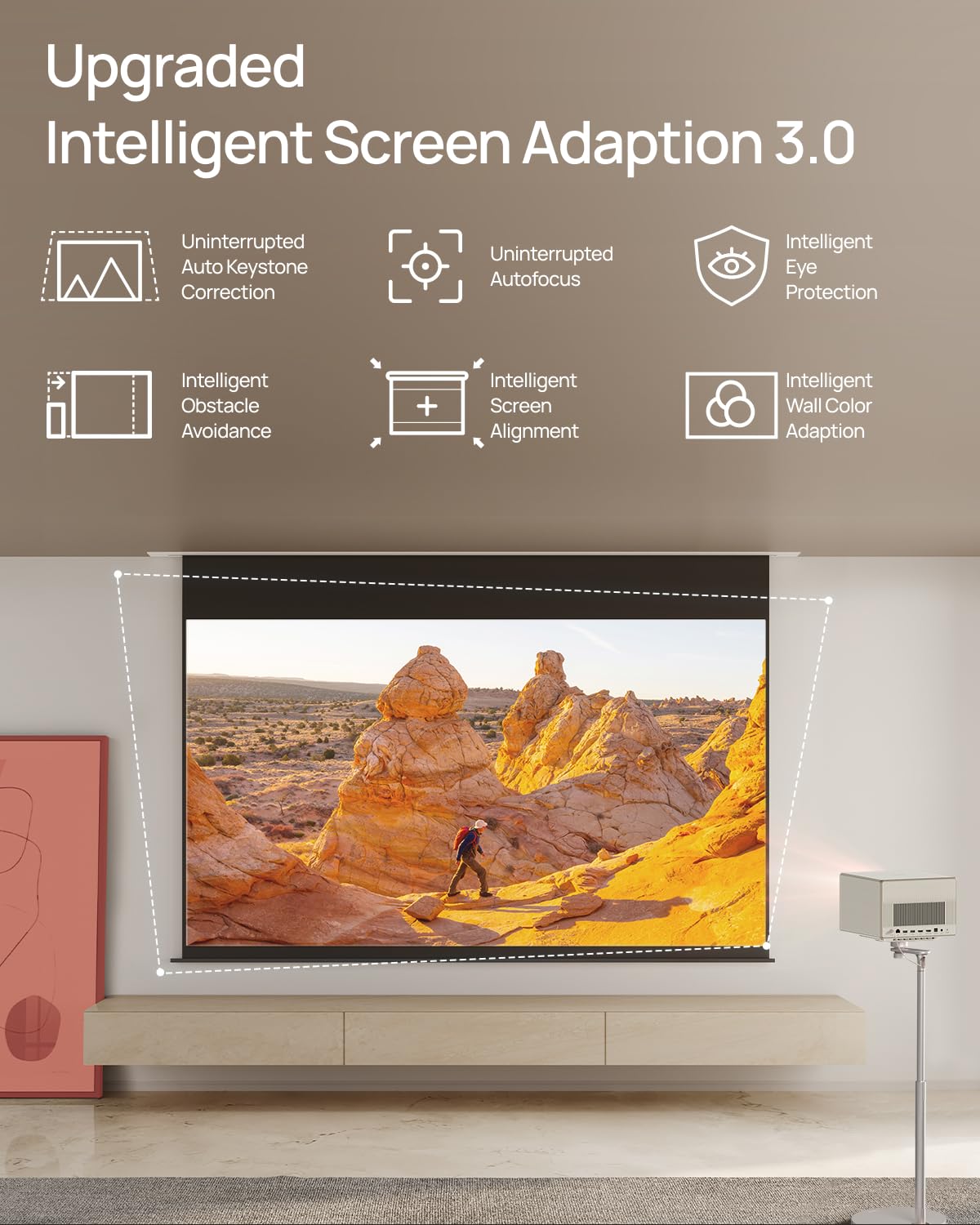 Xgimi Horizon Ultra 4K Projector   100'' + Dolby Vision, Dual Light, Isa 3.0, 2300 Iso Lumens, Android Tv 11, 2X12W Harman Kardo