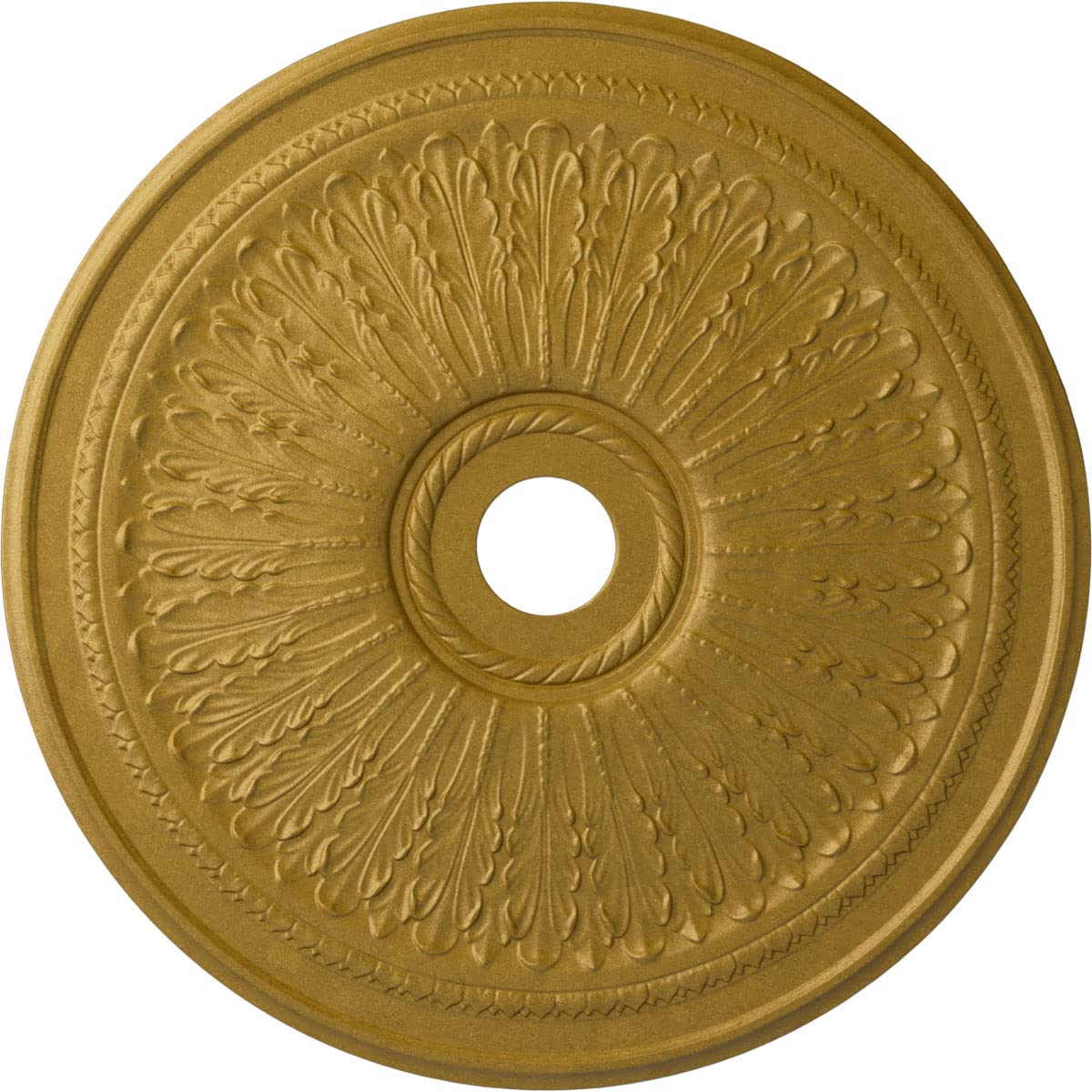 Ekena Millwork CM29OAPGS - 29 1/8OD x 3 5/8ID x 1P Oak leaf Ceiling Medallion (Fits Canopies up to 6 1/4) - Ceiling Medallion, P