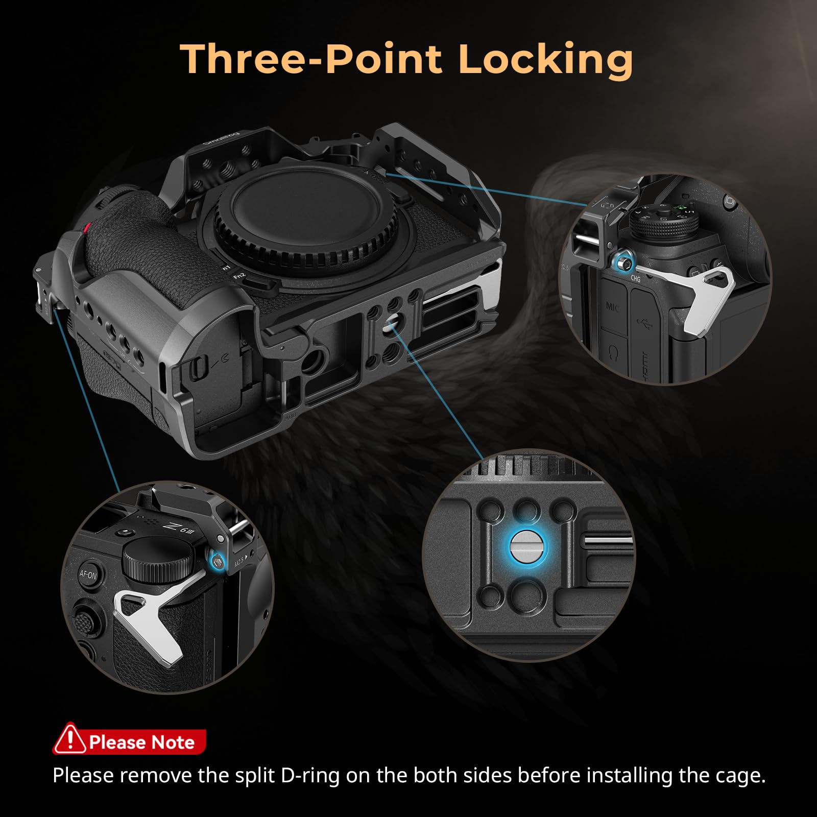 Smallrig Z6 Iii Camera Cage Kit For Nikon Z6 Iii, With Top Handle And Cable Clamp, Aluminum Alloy Camera Full Cage Kit With Anti