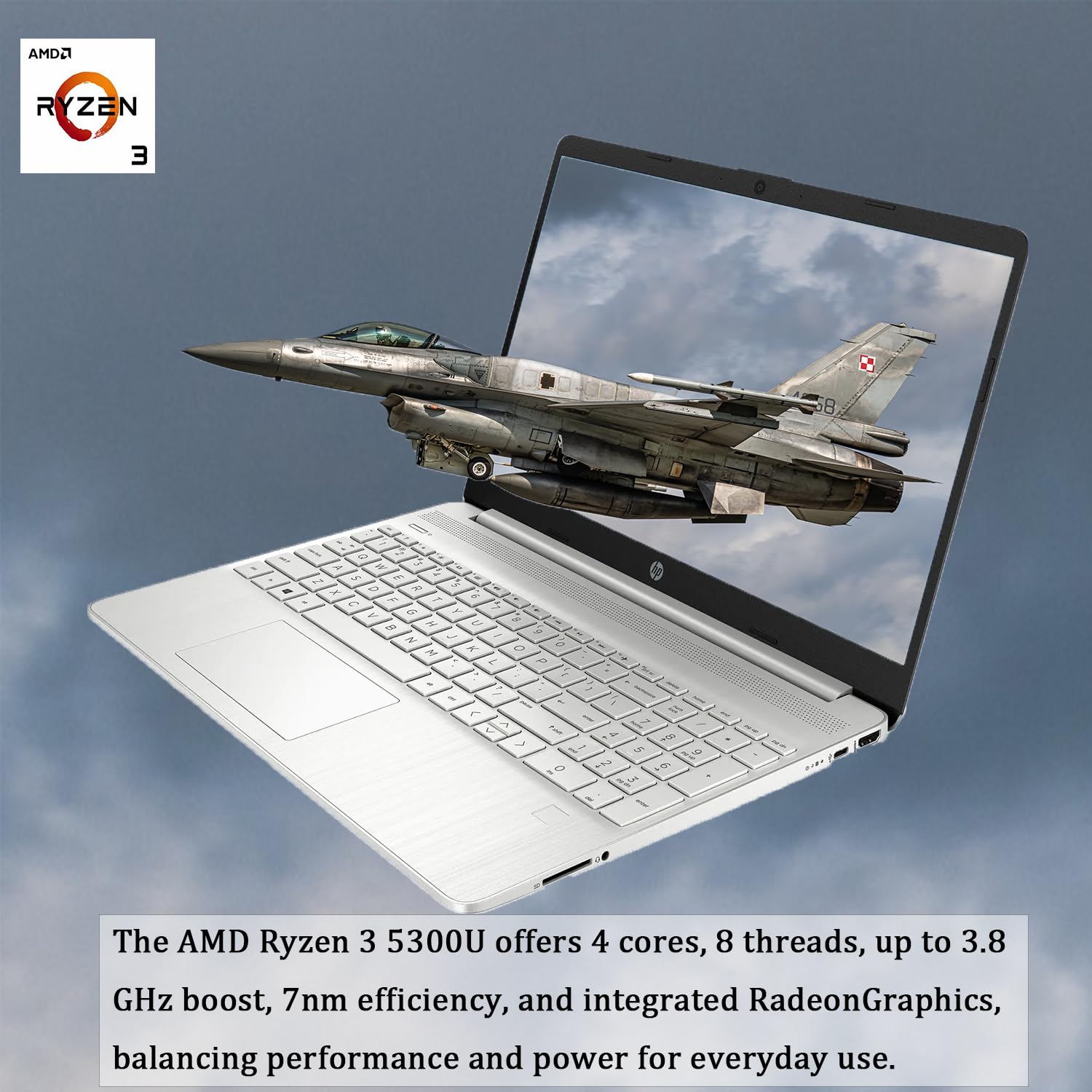 Hp Business Laptop | Amd Ryzen 3 5000 Processor | 15.6 Hd (1366 X 768) | 32Gb Ram | 2Tb Pcie Ssd | Amd Radeon Graphics | Windows