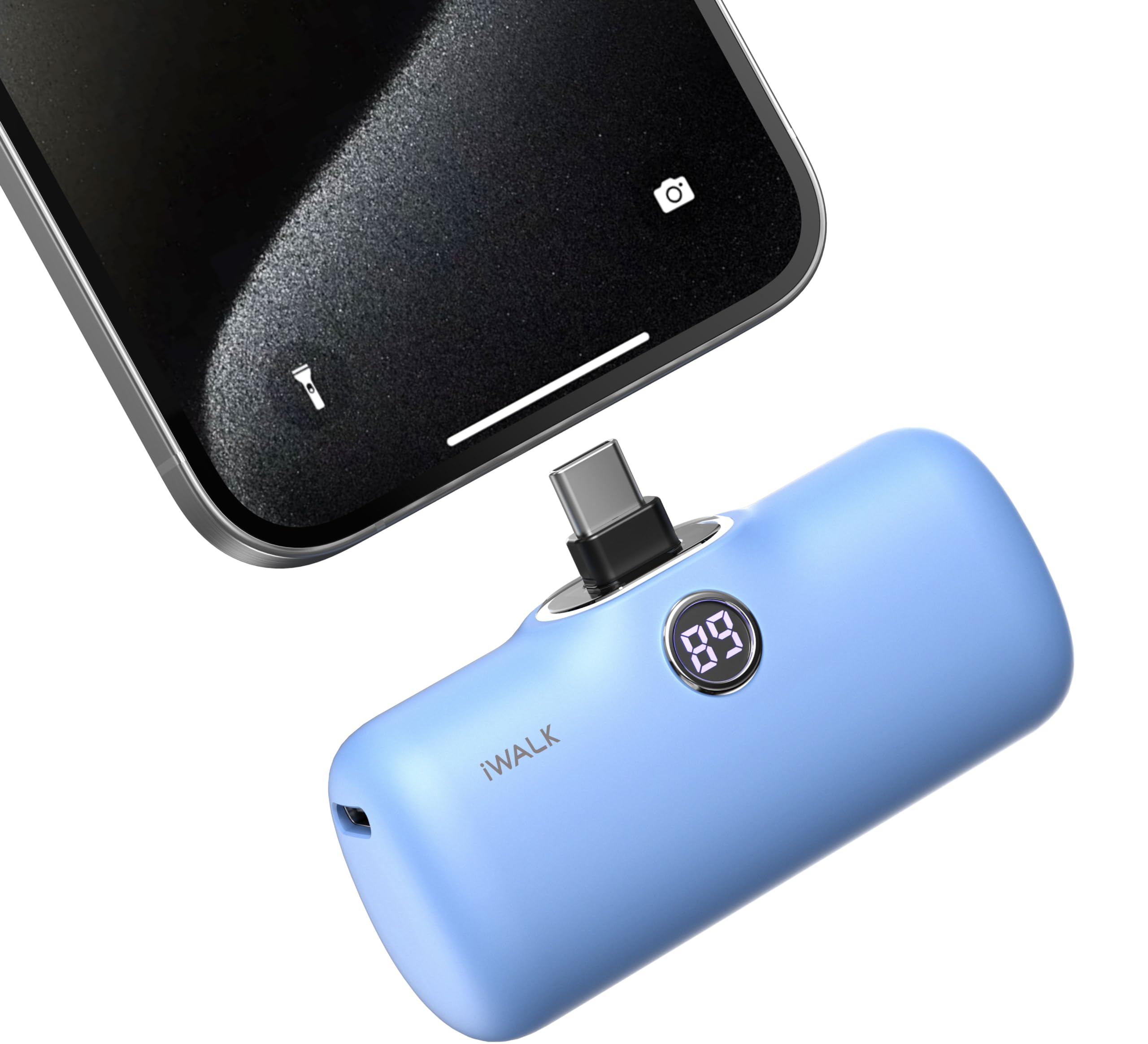 Iwalk Usb C Portable Charger For Iphone 15: Mini 20W 4800Mah Wireless Power Bank Fast Charging Travel Battery Pack Compatible Wi