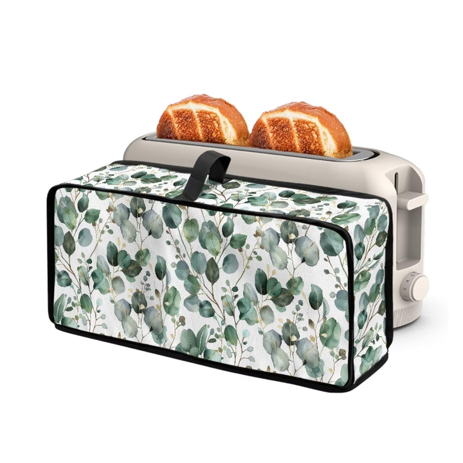 ZDCUSTOM Slim Toaster Dust Cover 2 Slice, Long Slot Toaster Oven Bread Maker Machine Stain Resistant Kitchen Small Appliance Cov