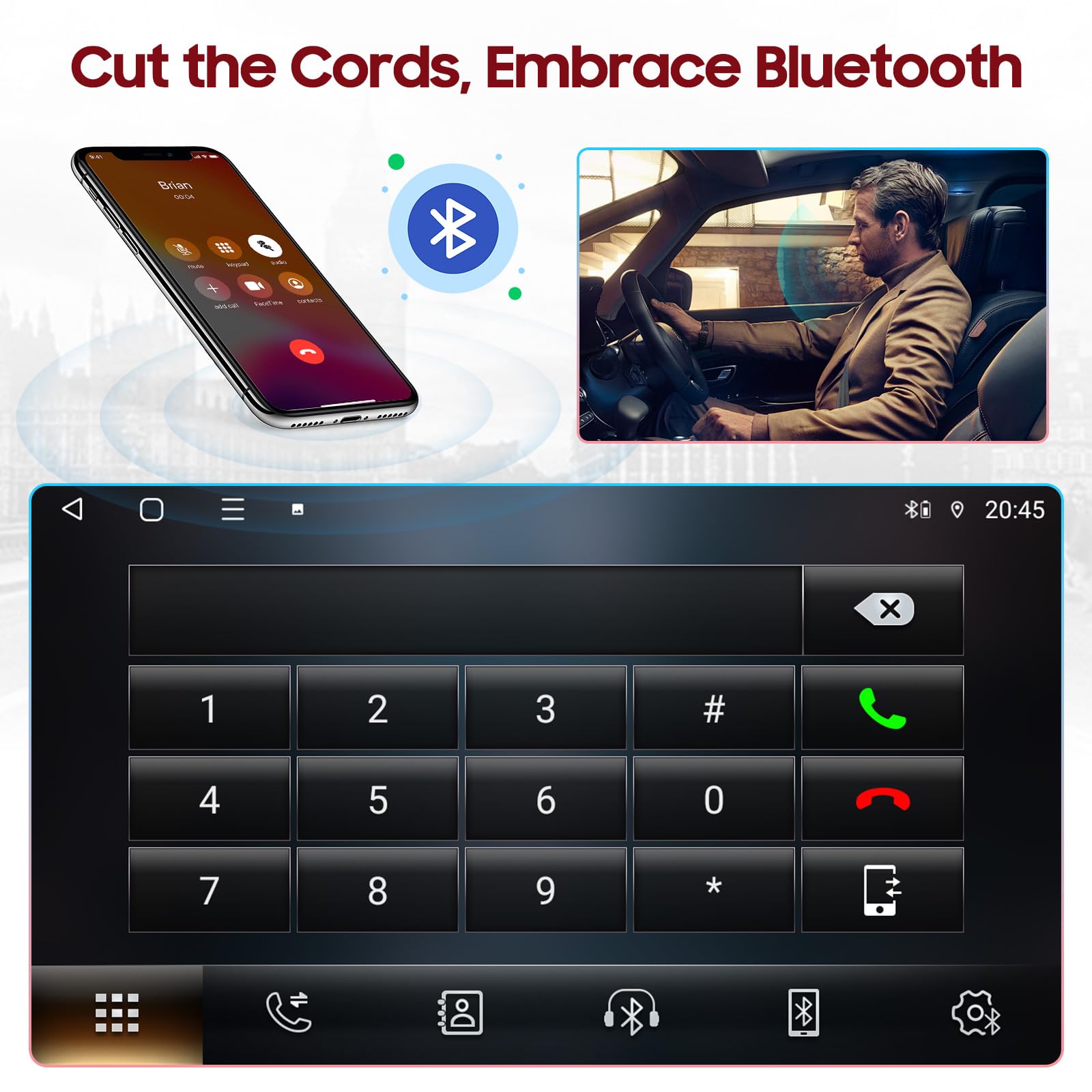 Palyxiu 10.1'' Car Stereo Radio Dash Kit For Crv 2012 2016, Wireless Carplay Android Auto, 5G Wifi 8 Core Ips Touch Screen With