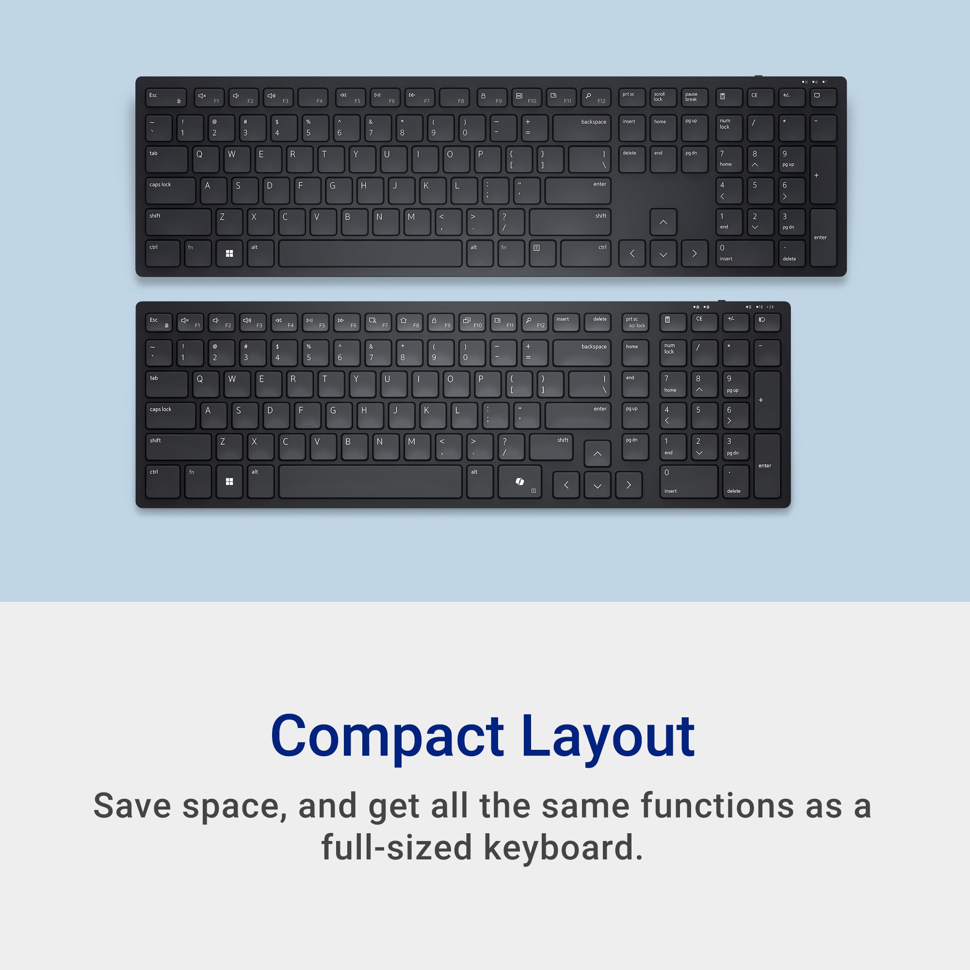 Dell Km555 Silent Keyboard And Mouse   18 Programmable Shortcut Keys, Copilot Key, Secure Dual Mode Connectivity, Adjustable Dpi
