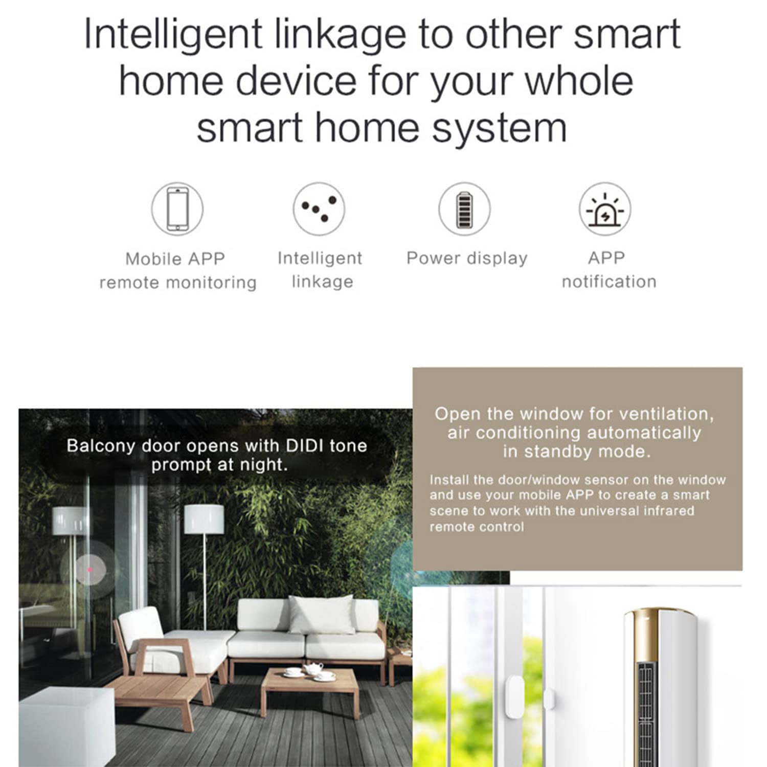Wifi Door Sensor: Smart Door Open/Closed Detectors, Wireless Window Sensor With App Notification Alert, Contact Sensor For Home