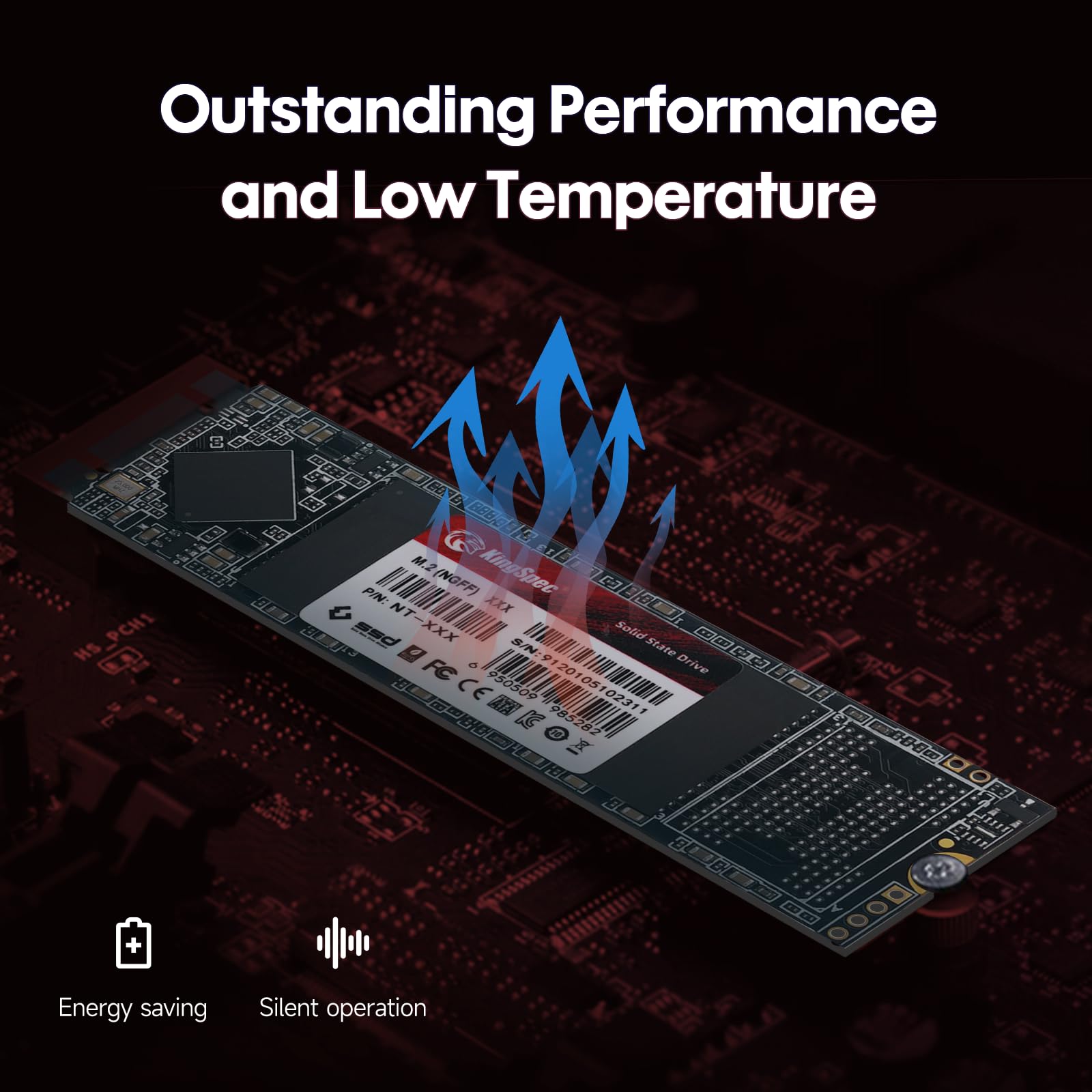 Kingspec M.2 Sata Ssd, 1Tb 2280 Sata Iii 6Gbps Internal M.2 Ssd, Ultra-Slim Ngff State Drive For Desktop/Laptop/Notebook