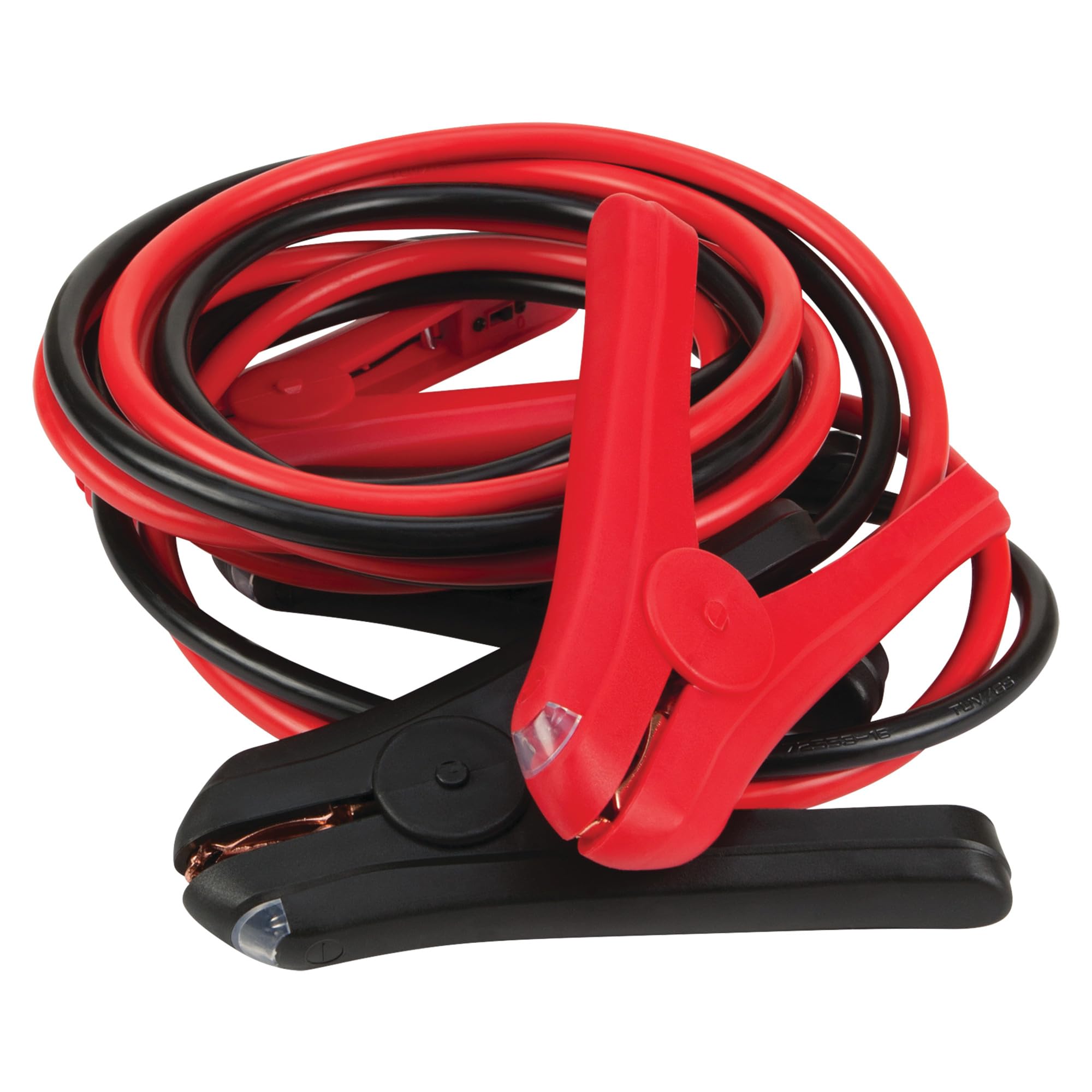 Performance Tool W1675 10ft 4GA Lighted Jumper Cables - Tangle-Free, Heavy Duty Clamps, Suitable for Trucks, SUVs, and Other Lar