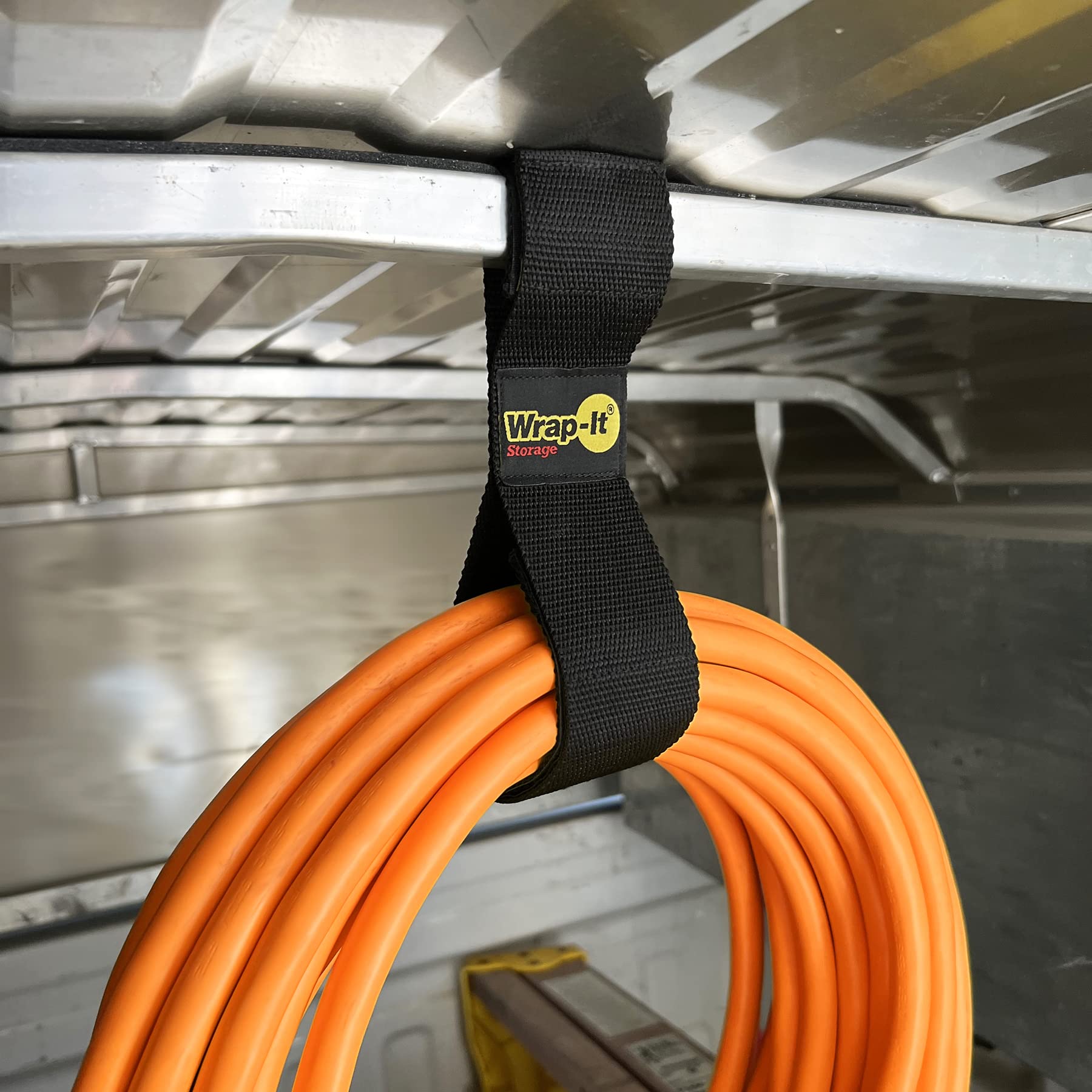 Twin Straps By Wrap It Storage   16'' (6 Pack)   Hook And Loop Hanging Cable Wrap For Multi Purpose Cord And Hose Storage