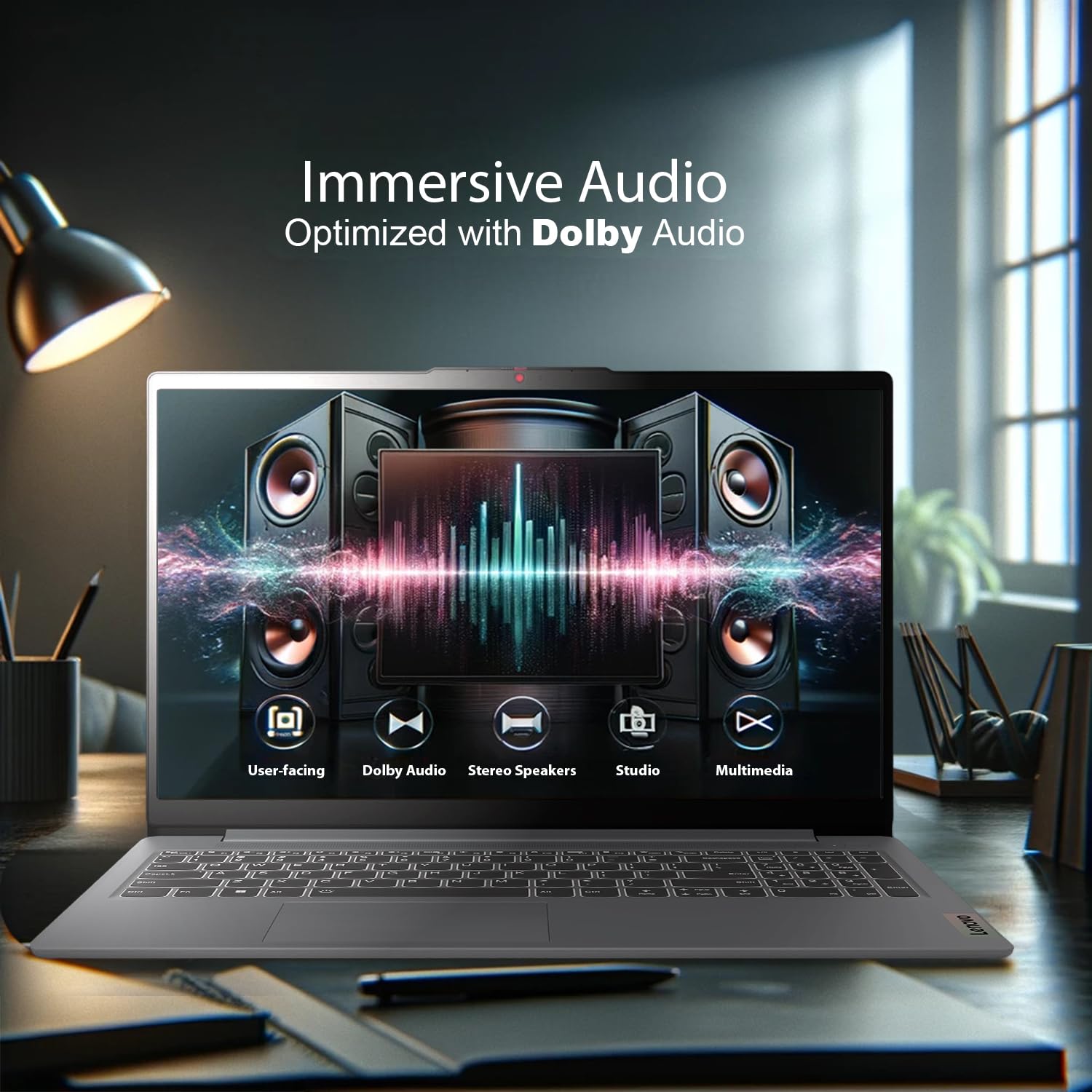 Lenovo Ideapad 15.6 Fhd Laptop W/Microsoft Office Lifetime License, Ai Powered Intel Core I7, Long Battery Life, Backlit Kb, Fin