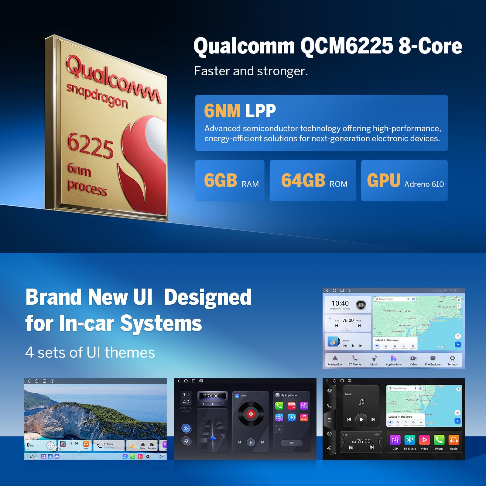 Eonon Gmx6S 8'' Qled Car Stereo For Chevy/Gmc/Buick, 6+64Gb, Wireless Carplay & Android Auto, 4G Lte, Wifi 6, Dsp Audio, 1080P B