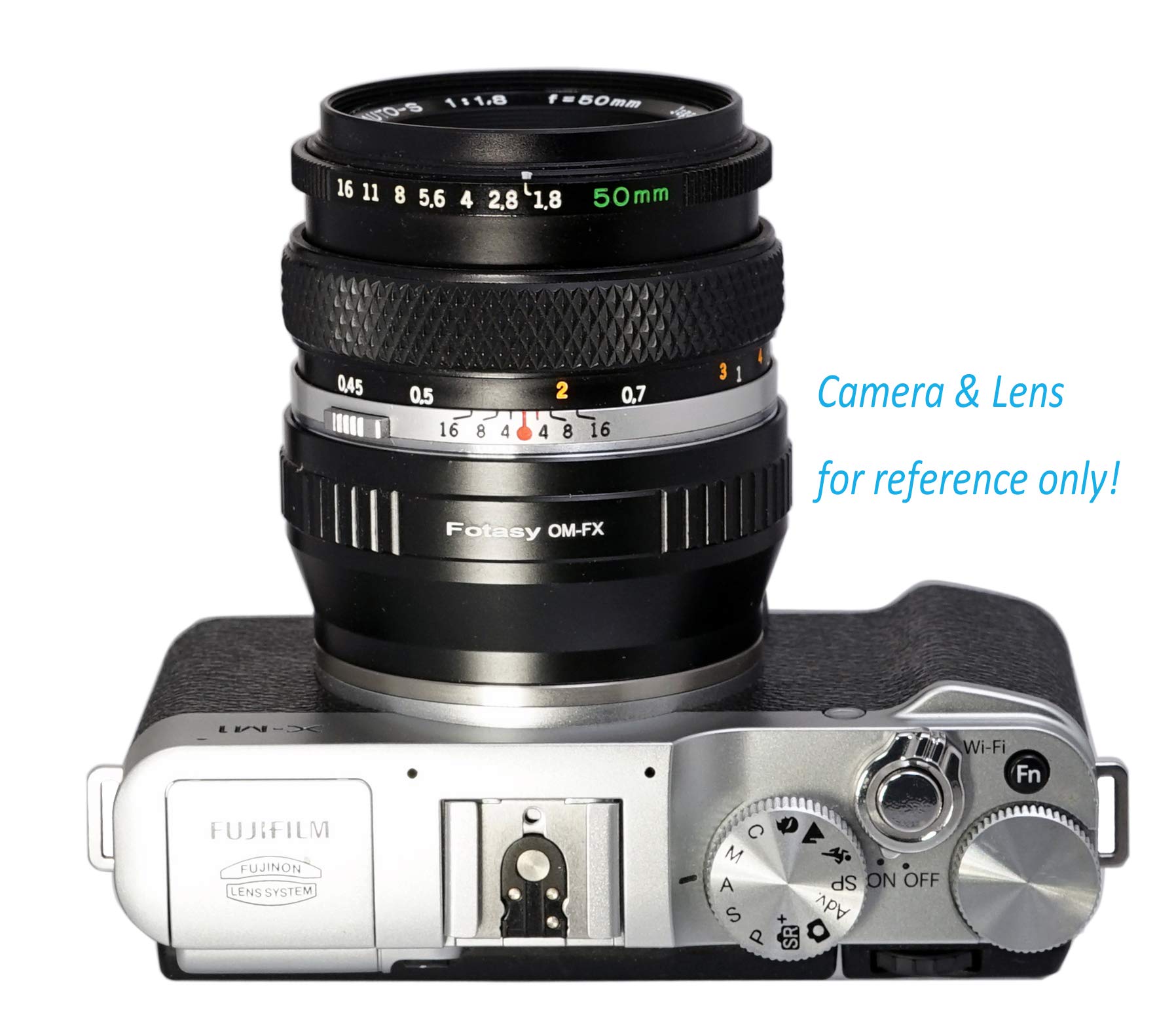 Fotasy Om Lens To Fuji X Adapter, Olympus Om Mount To X Mount Adapter, Fits Fujifilm X-Mount Mirrorless Cameras X-Pro2 X-E2 X-E3