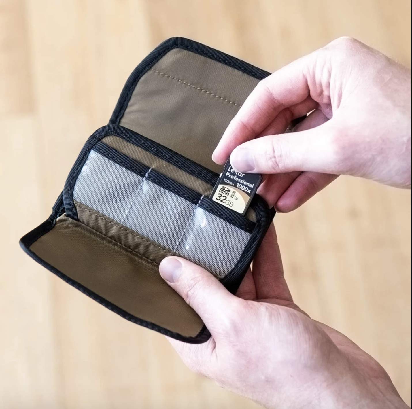 Nomatic Mckinnon Memory Card Case   Durable Sd Memory Card Holder, Fits 6 Sd & 2 C Fast Cards With Zipper Pocket For Mini Sd