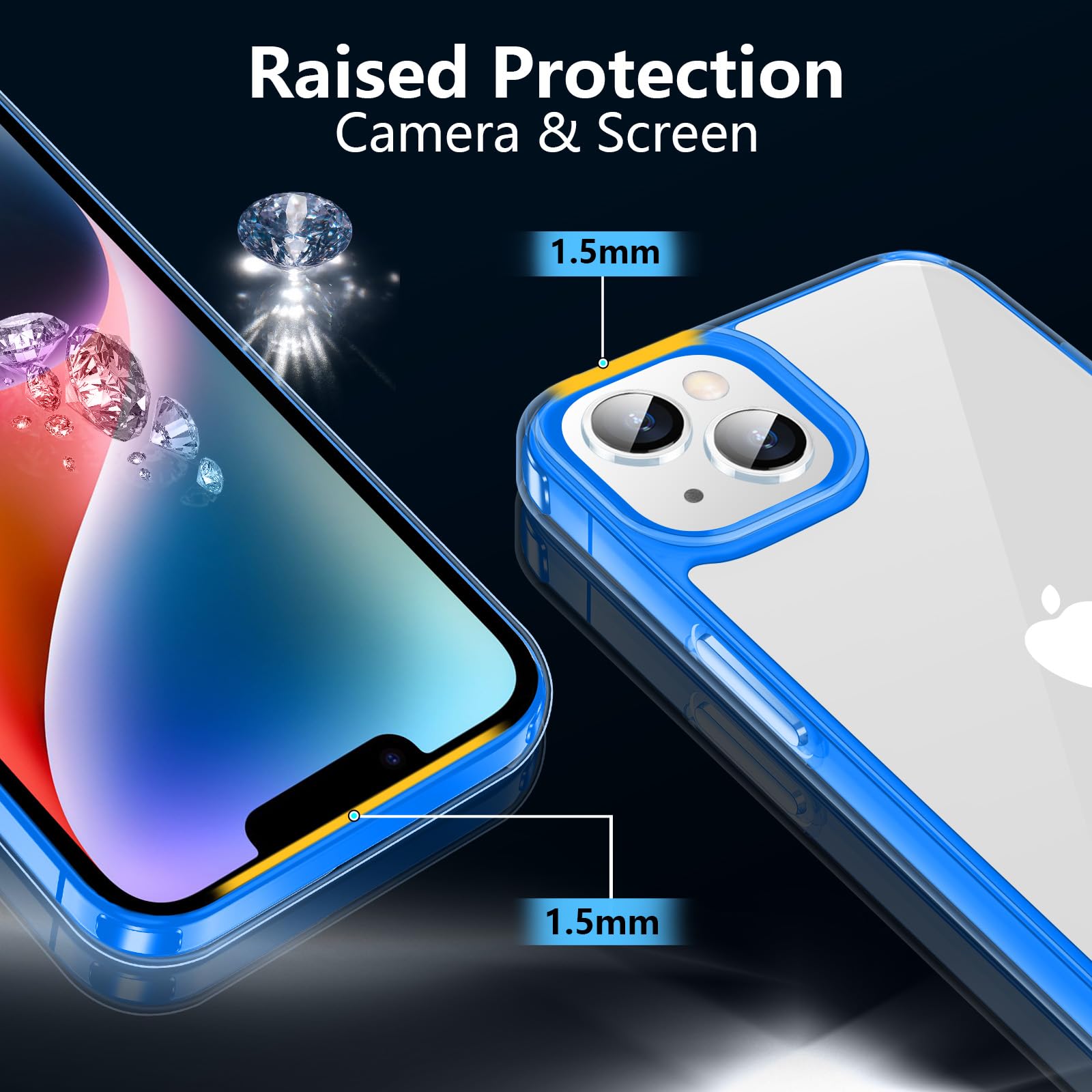 Jaroco For Iphone 13 Case 6.1 Inch, Translucent Anti Yellowing Slim Shockproof Fingerprint Resistant Anti Scratch For Iphone 13