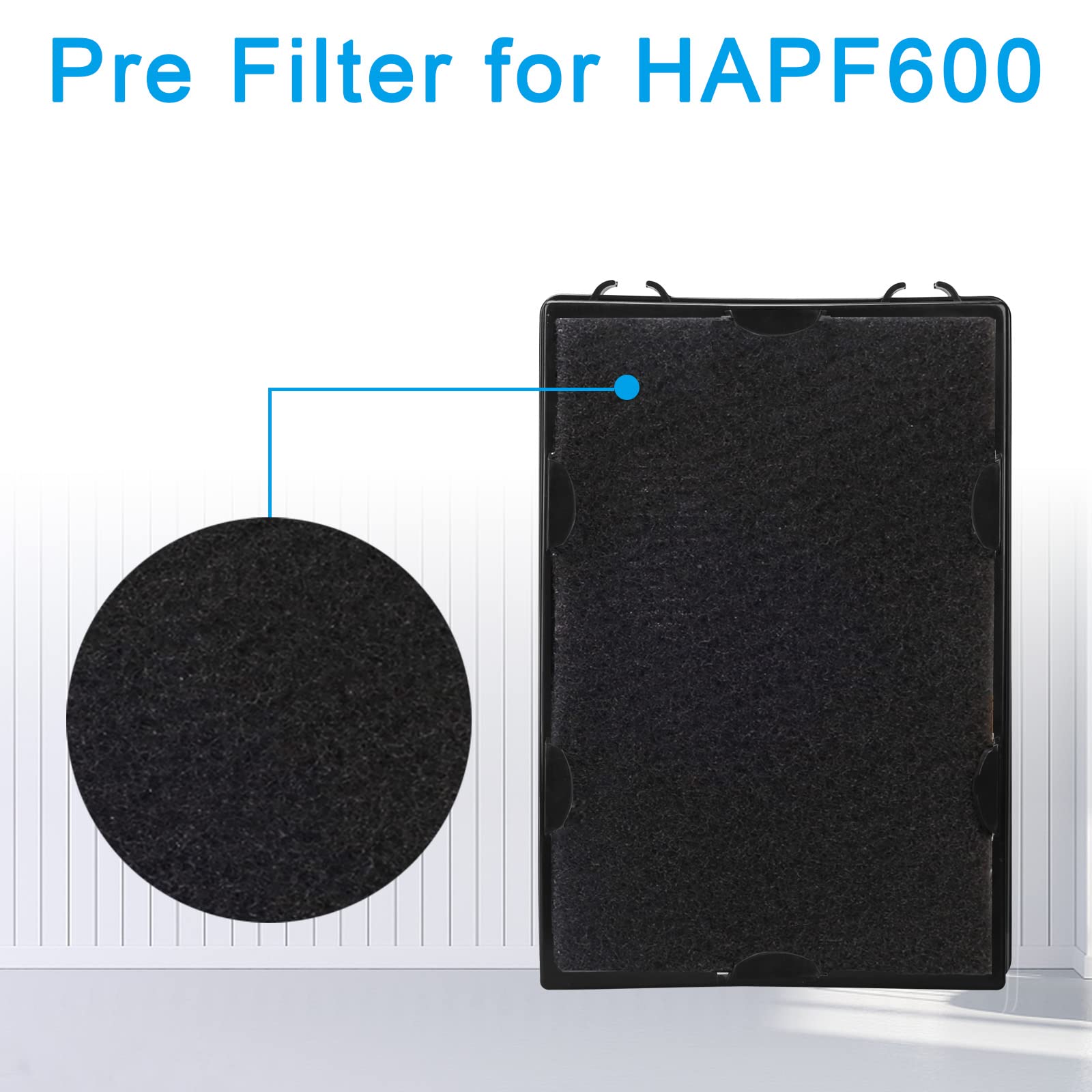 Keyjiniu Hapf600 Hapf600D Filter 3 Pack Filters 6 Pack Carbon Pre Filters Replacement Filter B Compatible With Holmes Hapf600D,