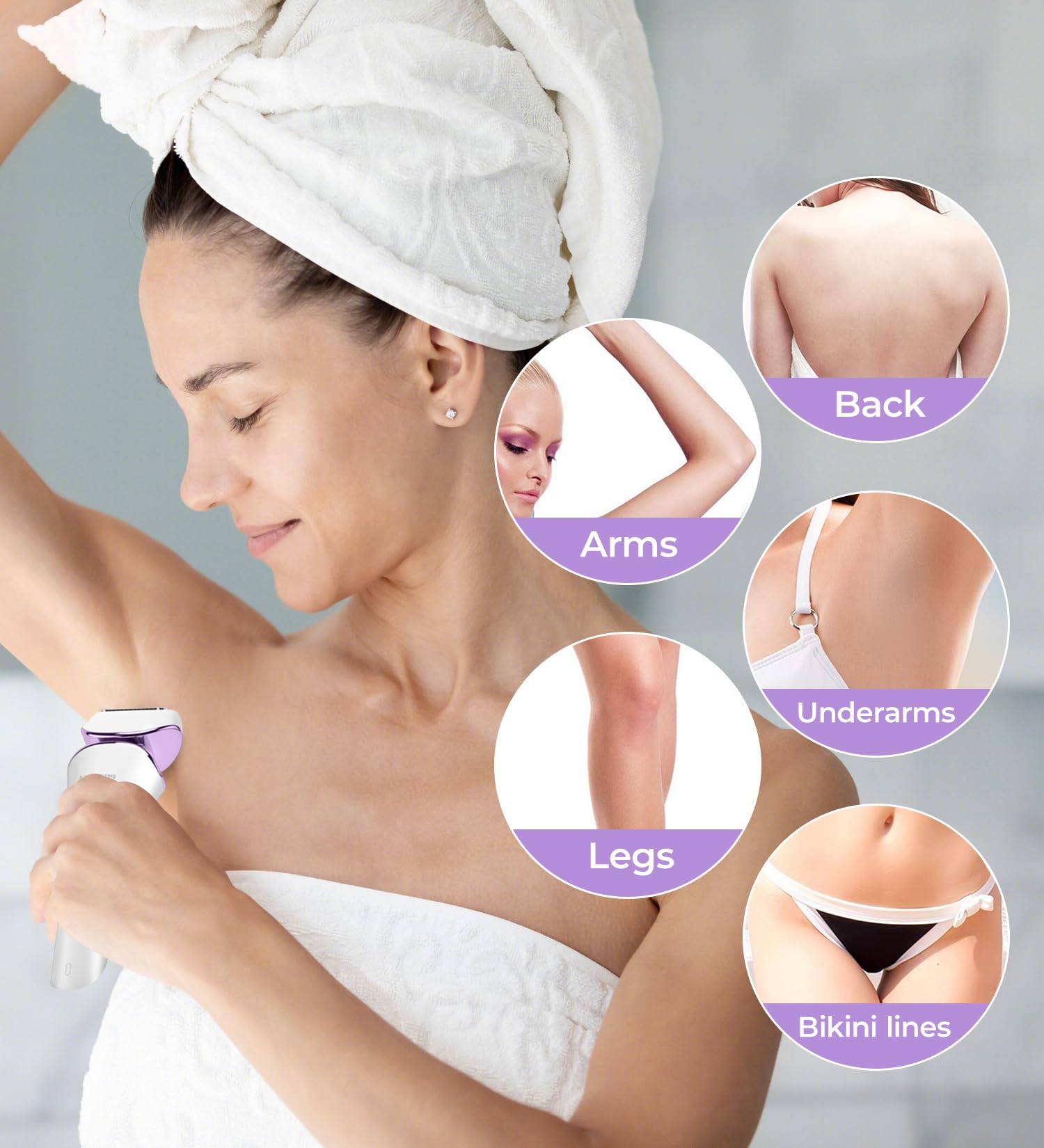 Pritech Electric Shaver For Women   Cordless Ladies Shaver, Lady Razor For Legs, Arm, Underarms, Bikini, Usb Rechargeable Razor