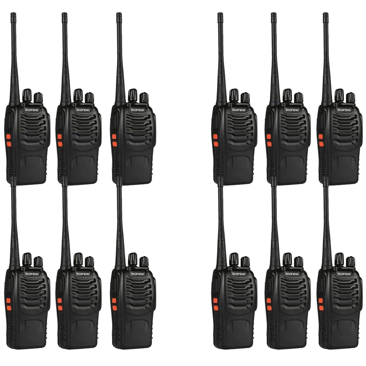 Baofeng Bf 888S Walkie Talkies For Adults Long Range Handheld Two Way Radios Rechargeable With Earpiece Mic,16 Channel Walky Tal