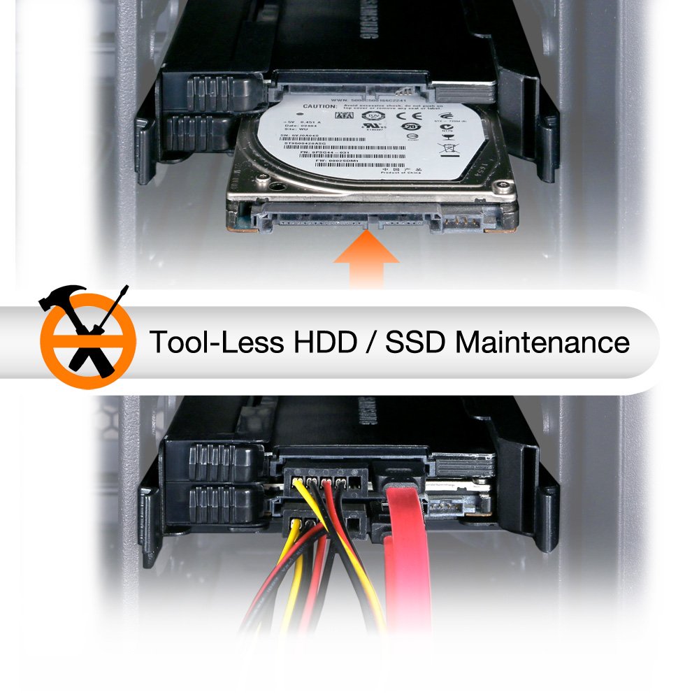 Icy Dock Tool Less 2X 2.5 Inch To 3.5 Inch Dual Internal Hard Disk Ssd Drive Metal Ssd Mounting Bracket (Ez Fit Pro Mb082Sp)