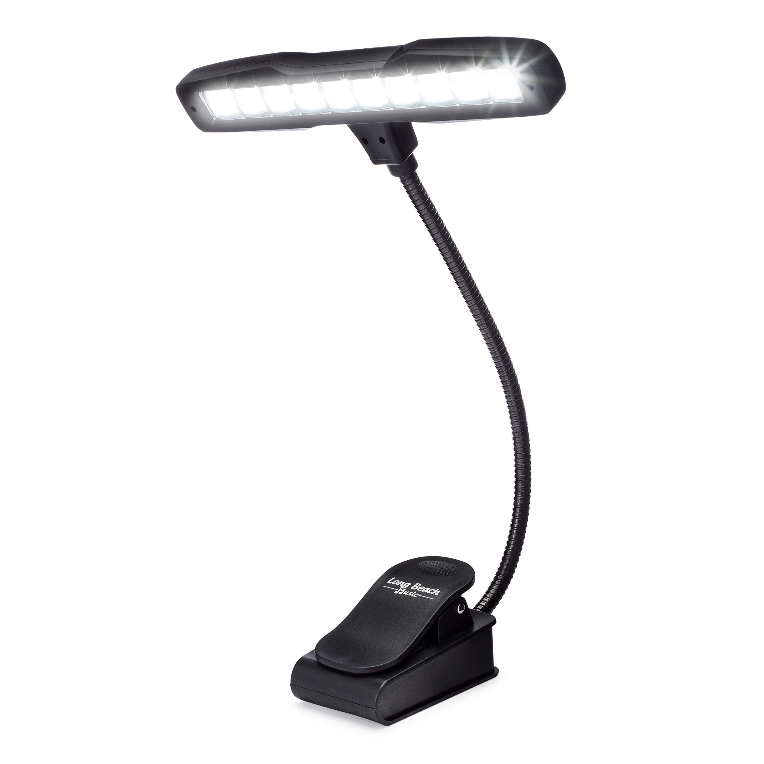 Rechargeable Clip On Music Stand Orchestra Light  10 Bright Leds  Includes Usb Cord, Wall Plug, And Carrying Bag  Also For Readi