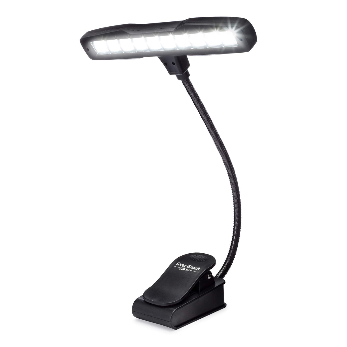 Rechargeable Clip On Music Stand Orchestra Light  10 Bright Leds  Includes Usb Cord, Wall Plug, And Carrying Bag  Also For Readi